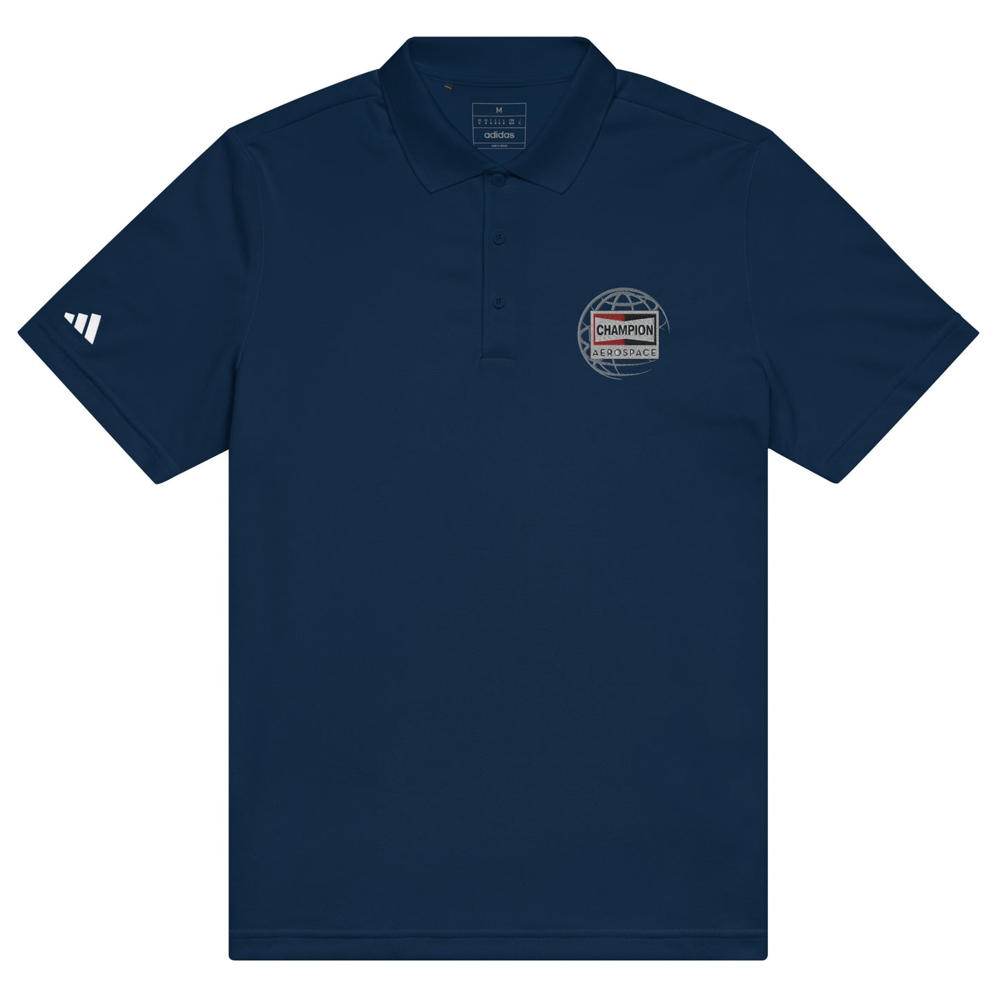 Champion Aerospace Vertical Logo Adidas Sport Polo