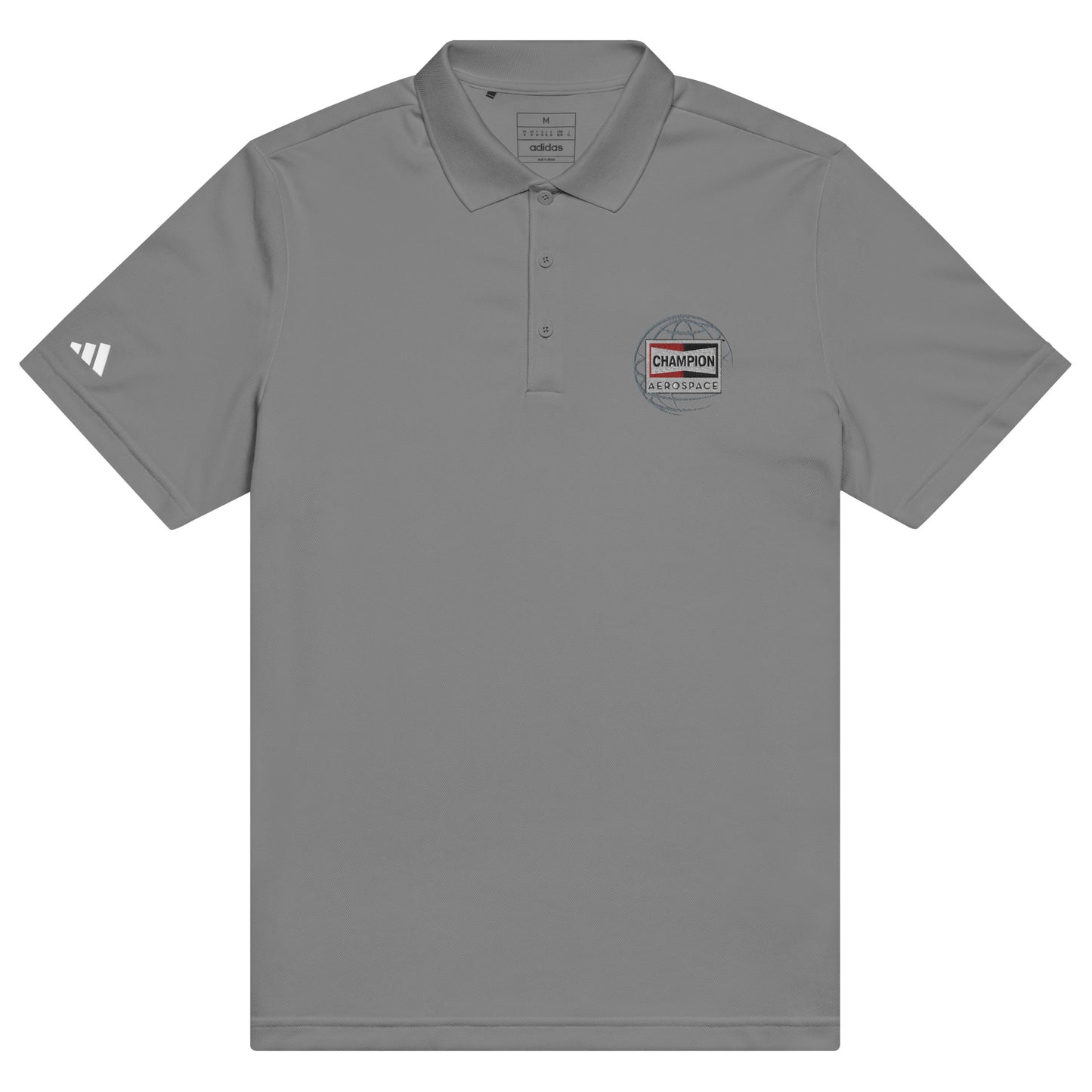 Champion Aerospace Vertical Logo Adidas Sport Polo