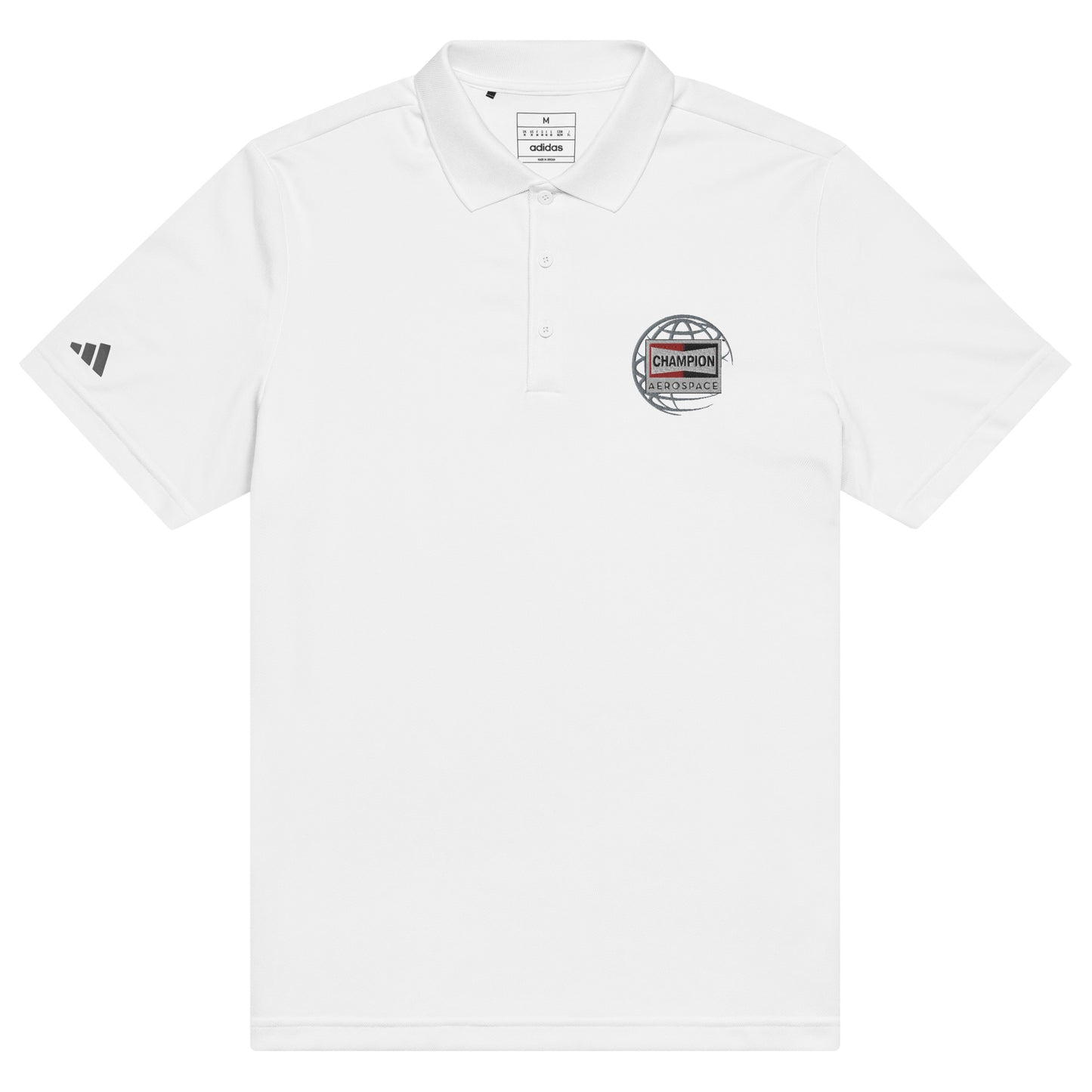 Champion Aerospace Vertical Logo Adidas Sport Polo