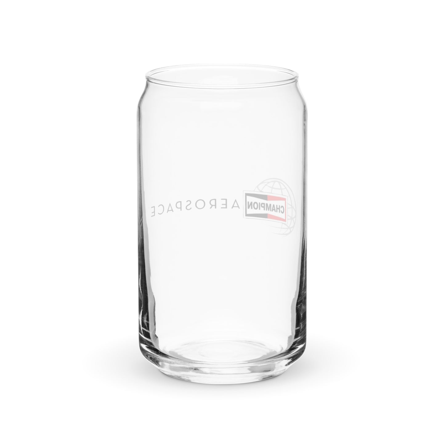 Champion Aerospace Logo Can-Shaped Glass