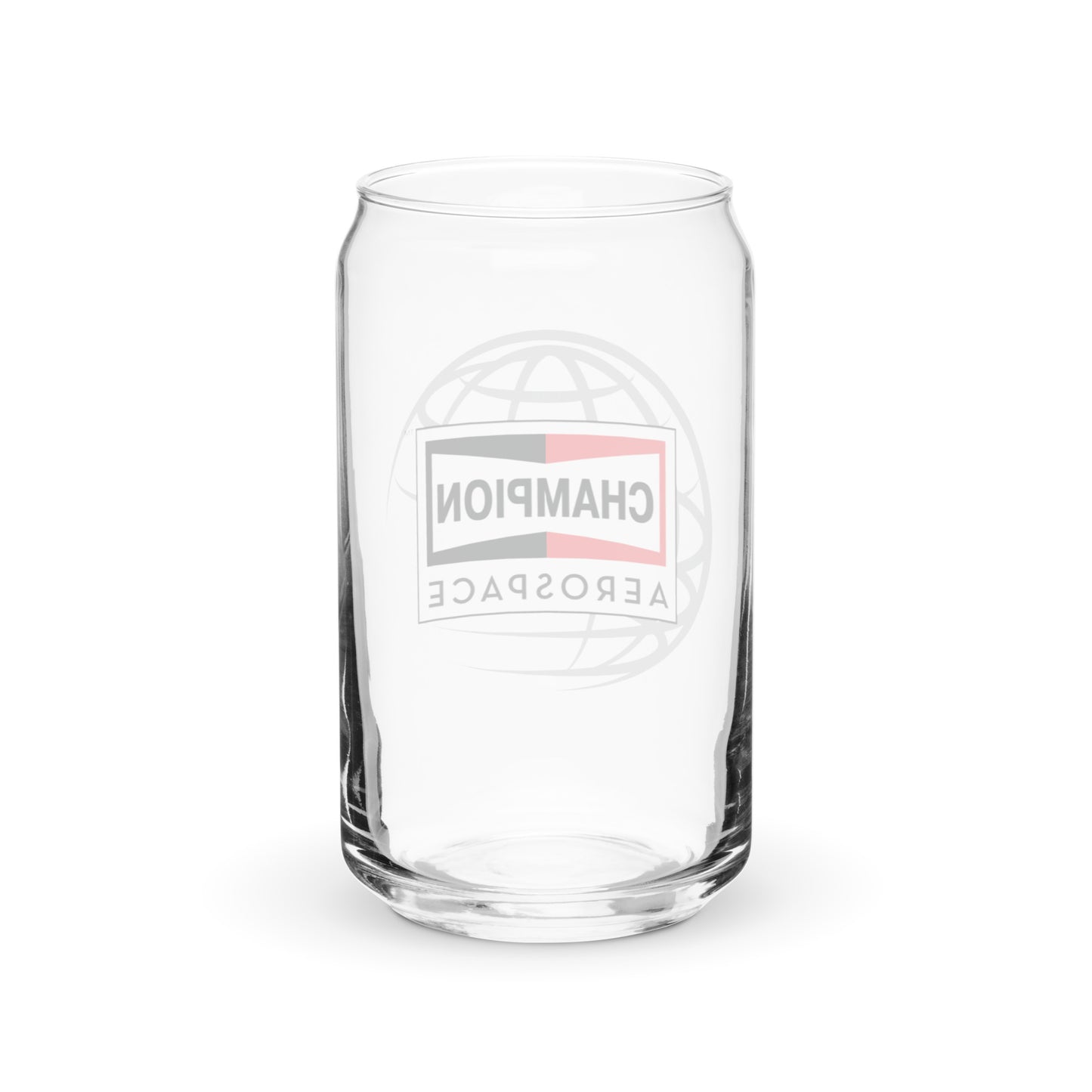 Champion Aerospace Vertical Logo Can-Shaped Glass