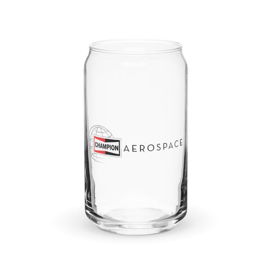 Champion Aerospace Logo Can-Shaped Glass