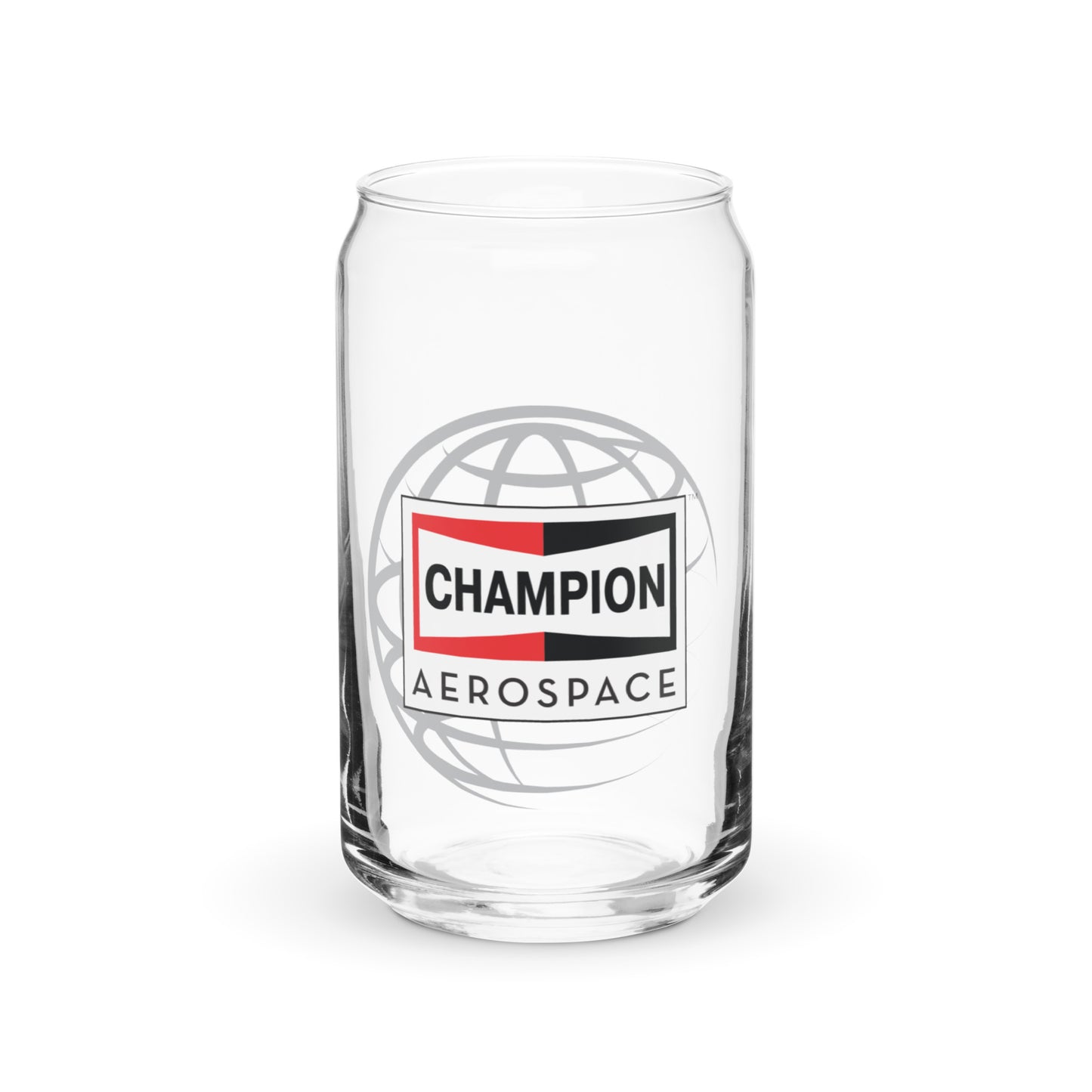 Champion Aerospace Vertical Logo Can-Shaped Glass