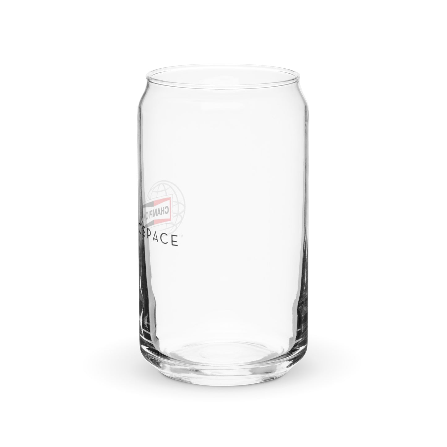 Champion Aerospace Logo Can-Shaped Glass