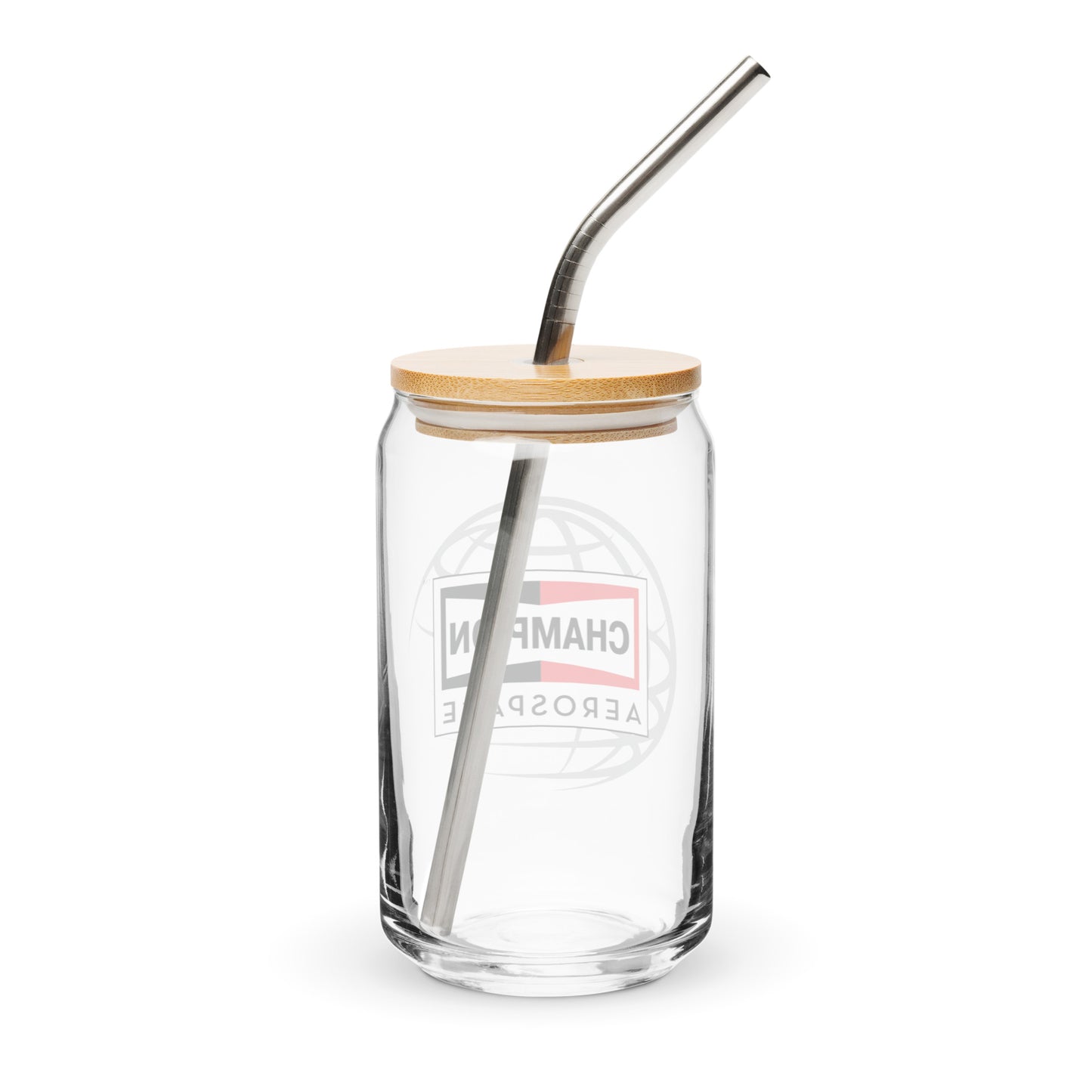 Champion Aerospace Vertical Logo Can-Shaped Glass