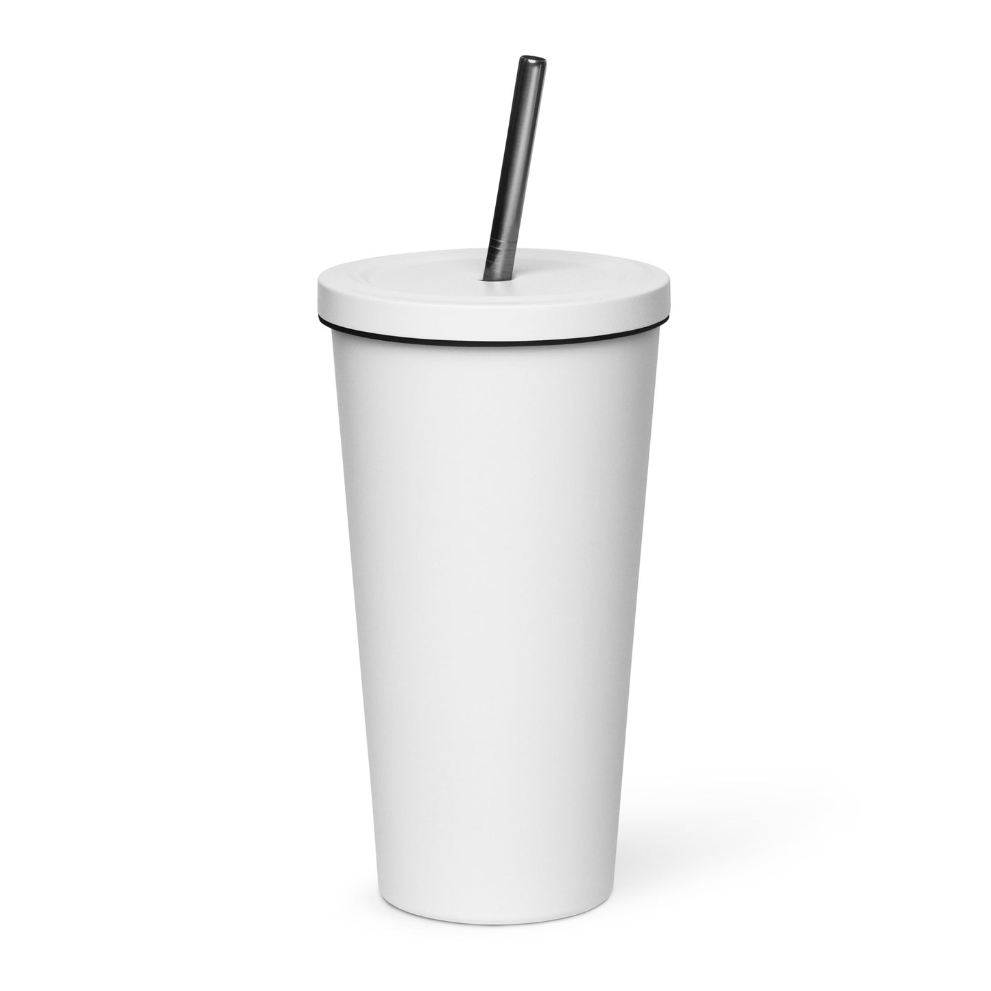 Champion Bowtie Insulated Tumbler with a Straw