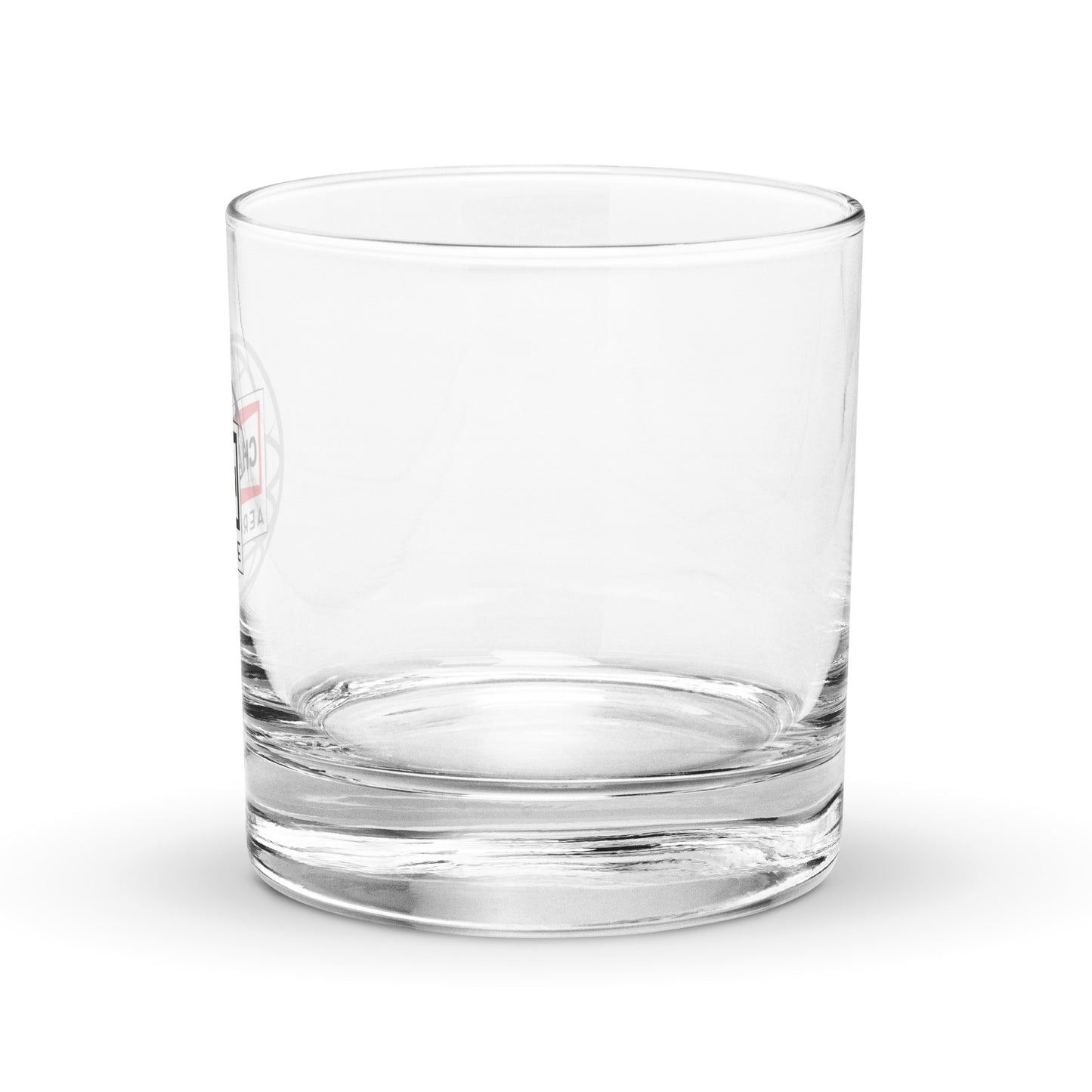 Champion Aerospace Vertical Logo Rocks Glass