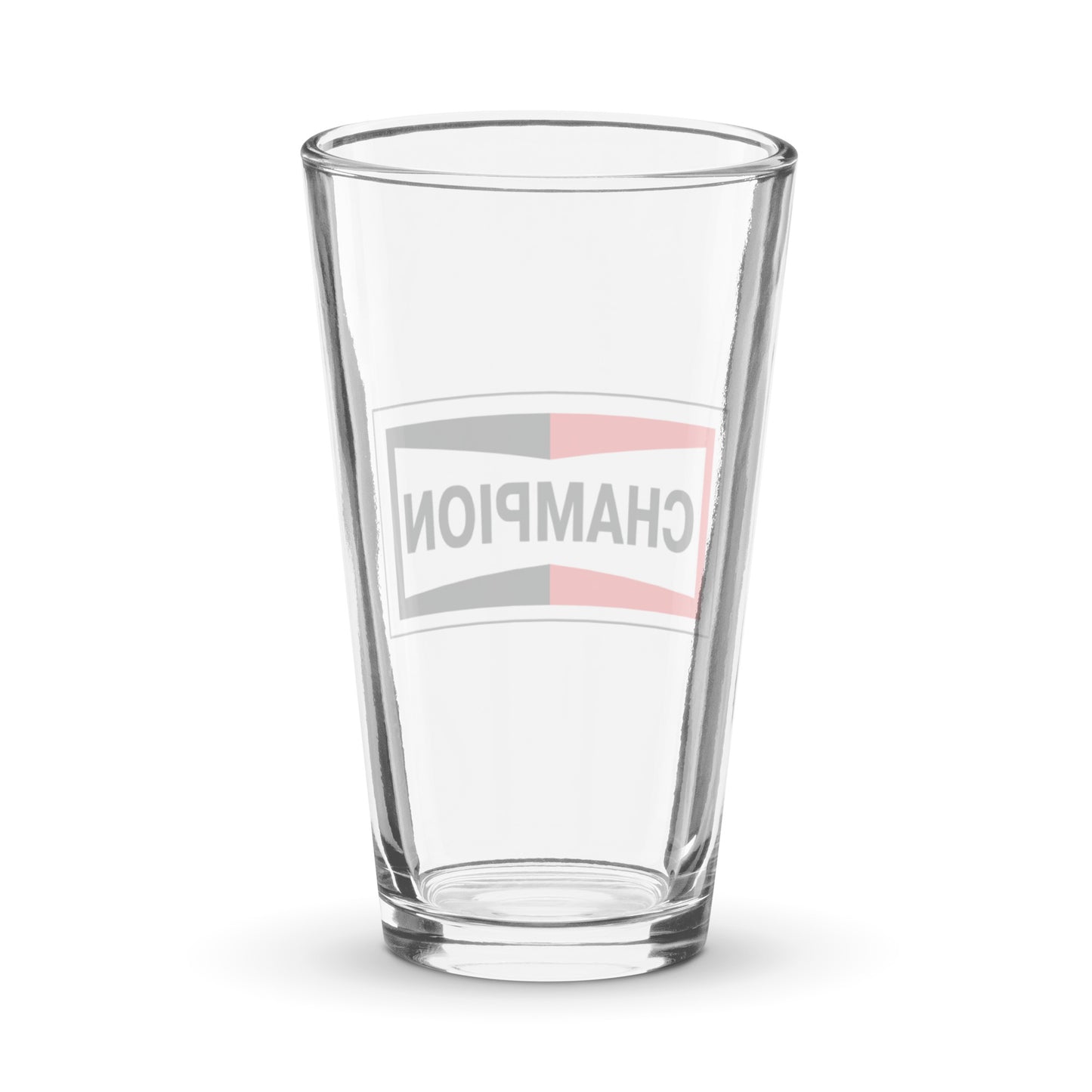 Champion Bowtie Shaker Pint Glass