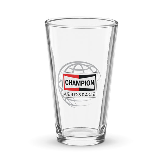 Champion Aerospace Vertical Logo Shaker Pint Glass