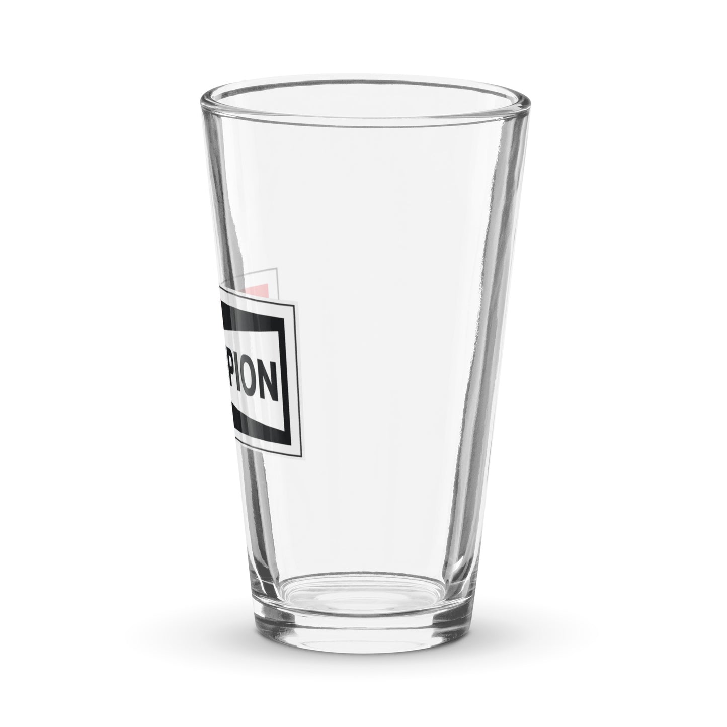 Champion Bowtie Shaker Pint Glass