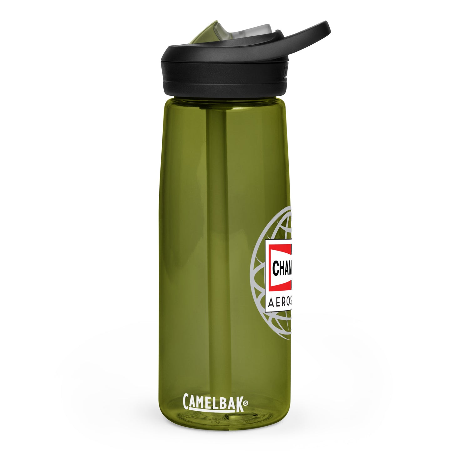 Champion Aerospace Vertical Logo Sports Water Bottle