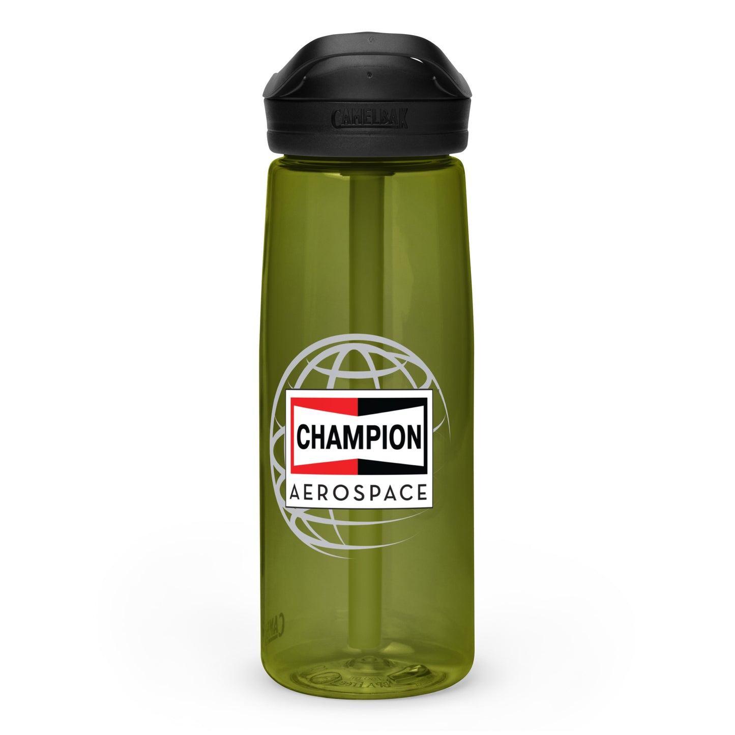 Champion Aerospace Vertical Logo Sports Water Bottle