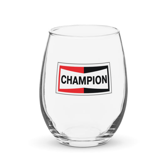 Champion Bowtie Stemless Wine Glass