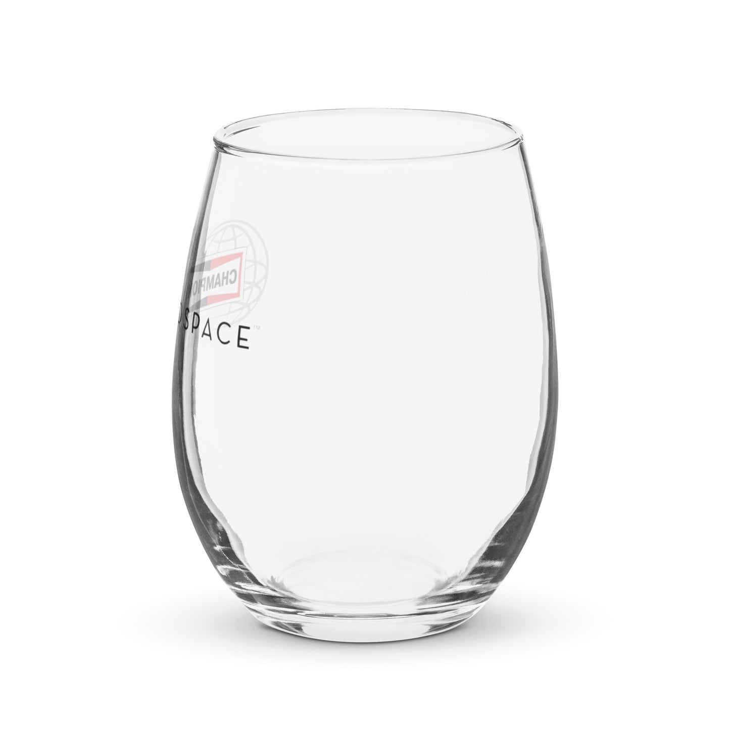 Champion Aerospace Logo Stemless Wine Glass