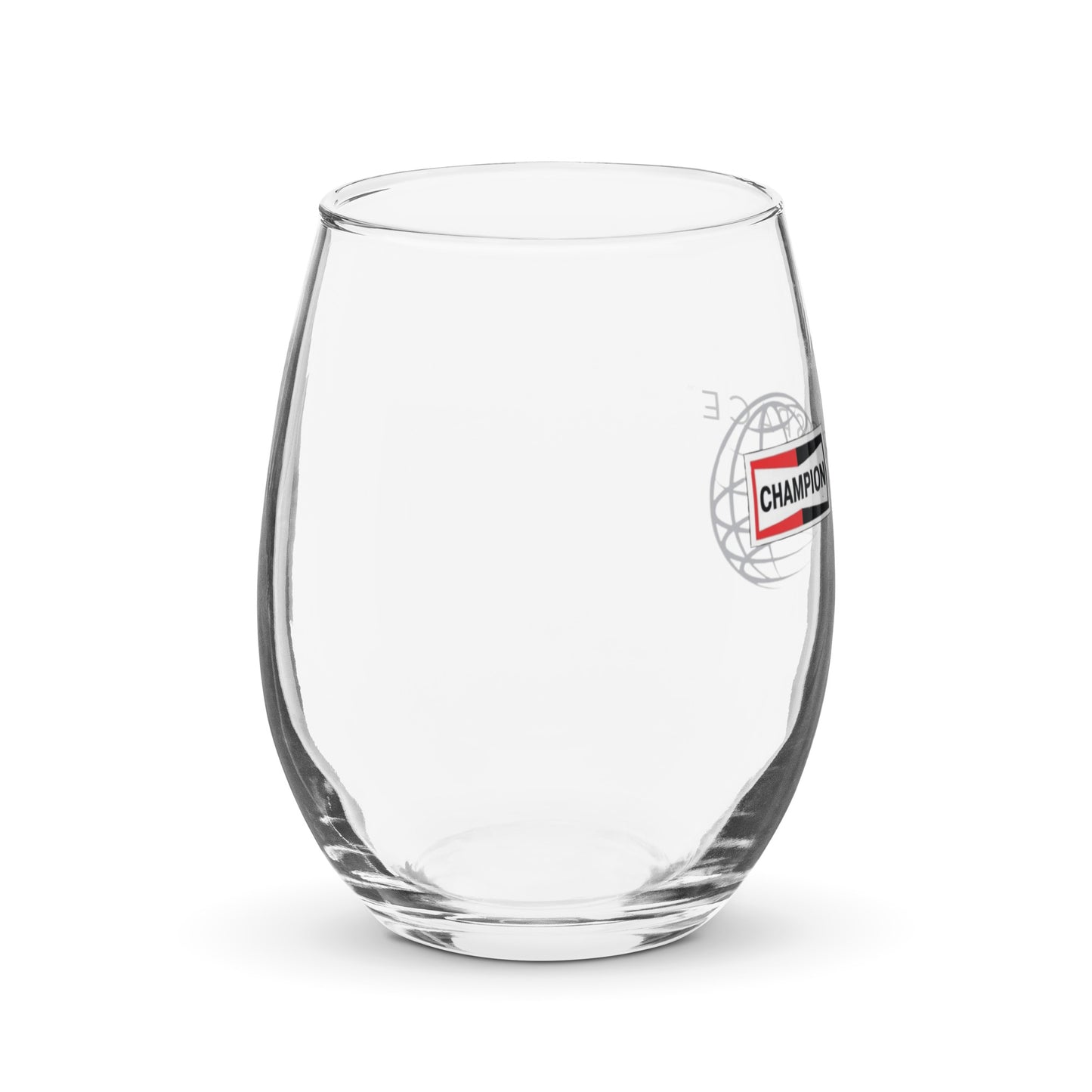 Champion Aerospace Logo Stemless Wine Glass