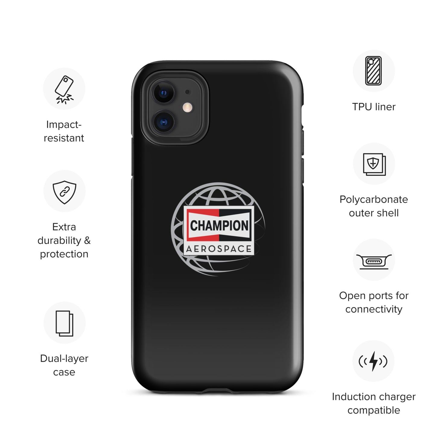 Champion Aerospace Vertical Logo Tough Case for iPhone®