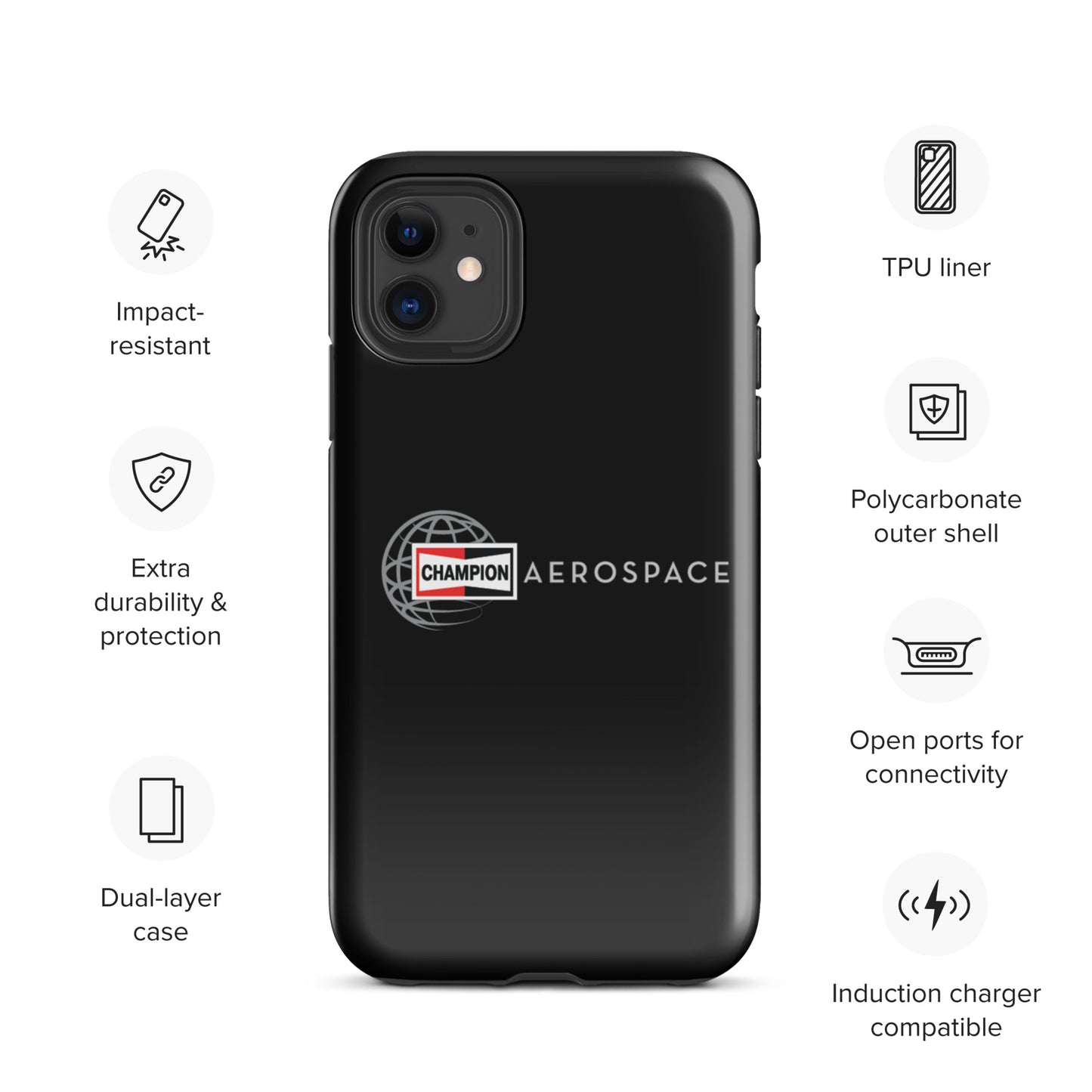 Champion Aerospace Vertical Logo Tough Case for iPhone®