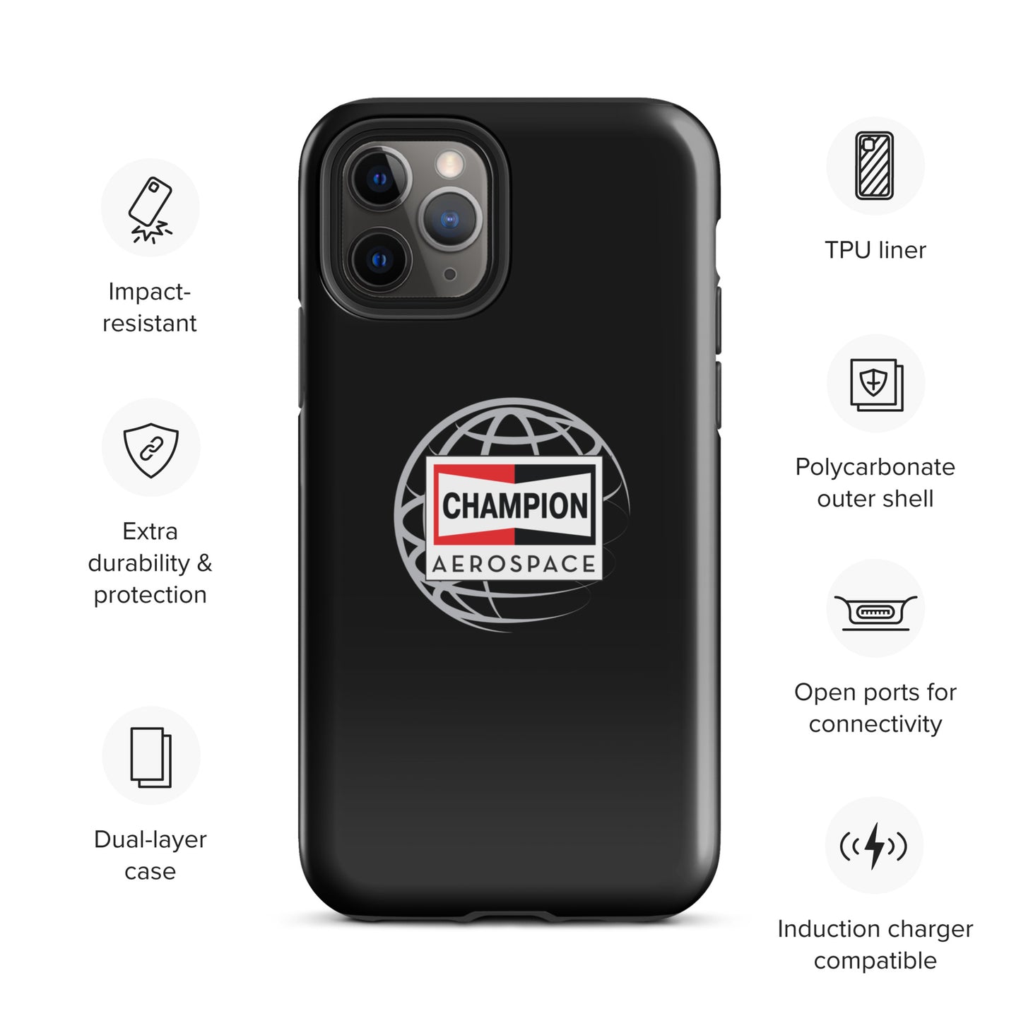 Champion Aerospace Vertical Logo Tough Case for iPhone®