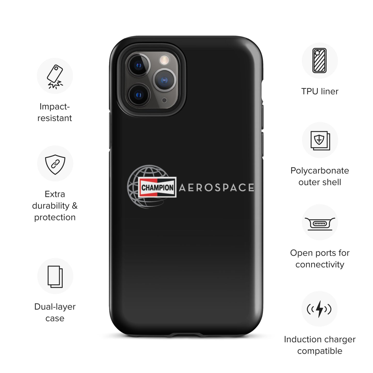 Champion Aerospace Vertical Logo Tough Case for iPhone®