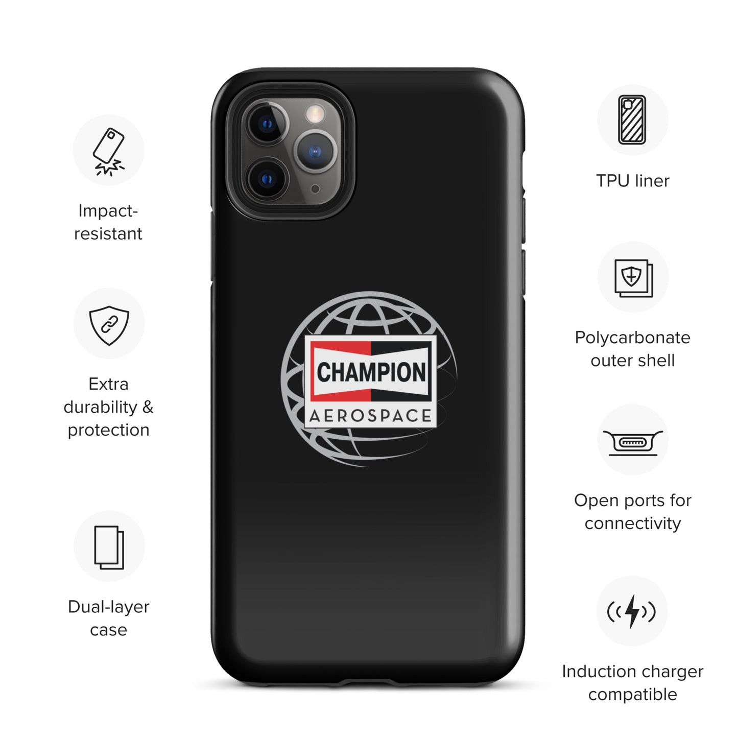 Champion Aerospace Vertical Logo Tough Case for iPhone®