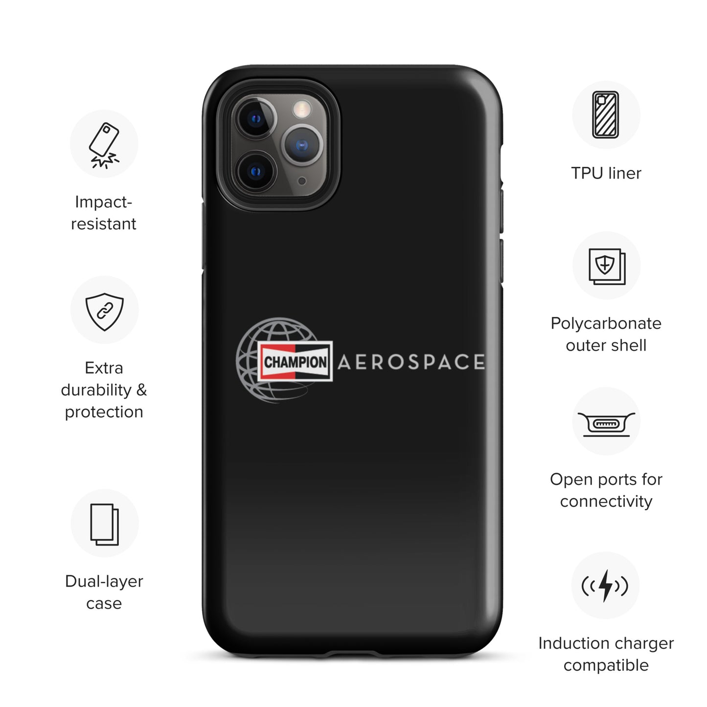 Champion Aerospace Vertical Logo Tough Case for iPhone®