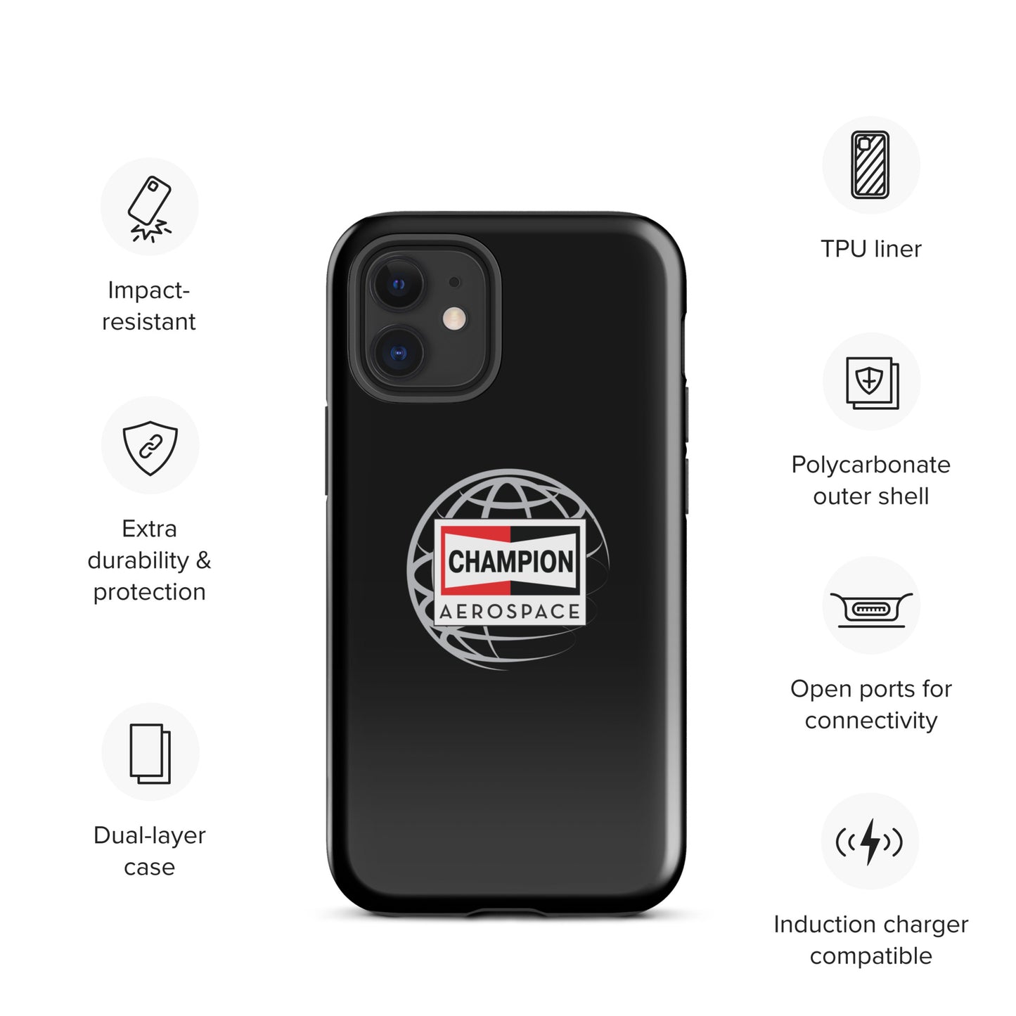 Champion Aerospace Vertical Logo Tough Case for iPhone®