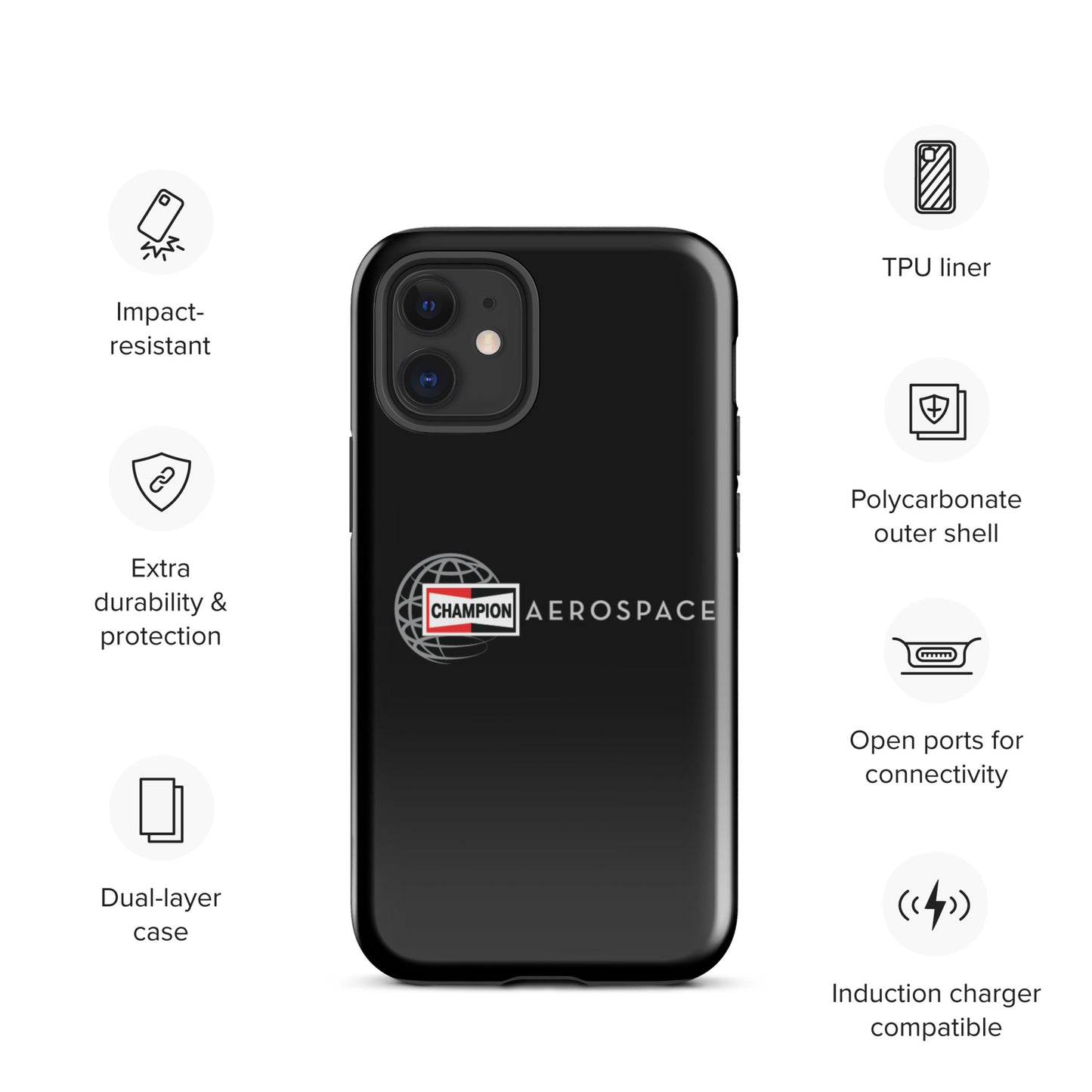 Champion Aerospace Vertical Logo Tough Case for iPhone®