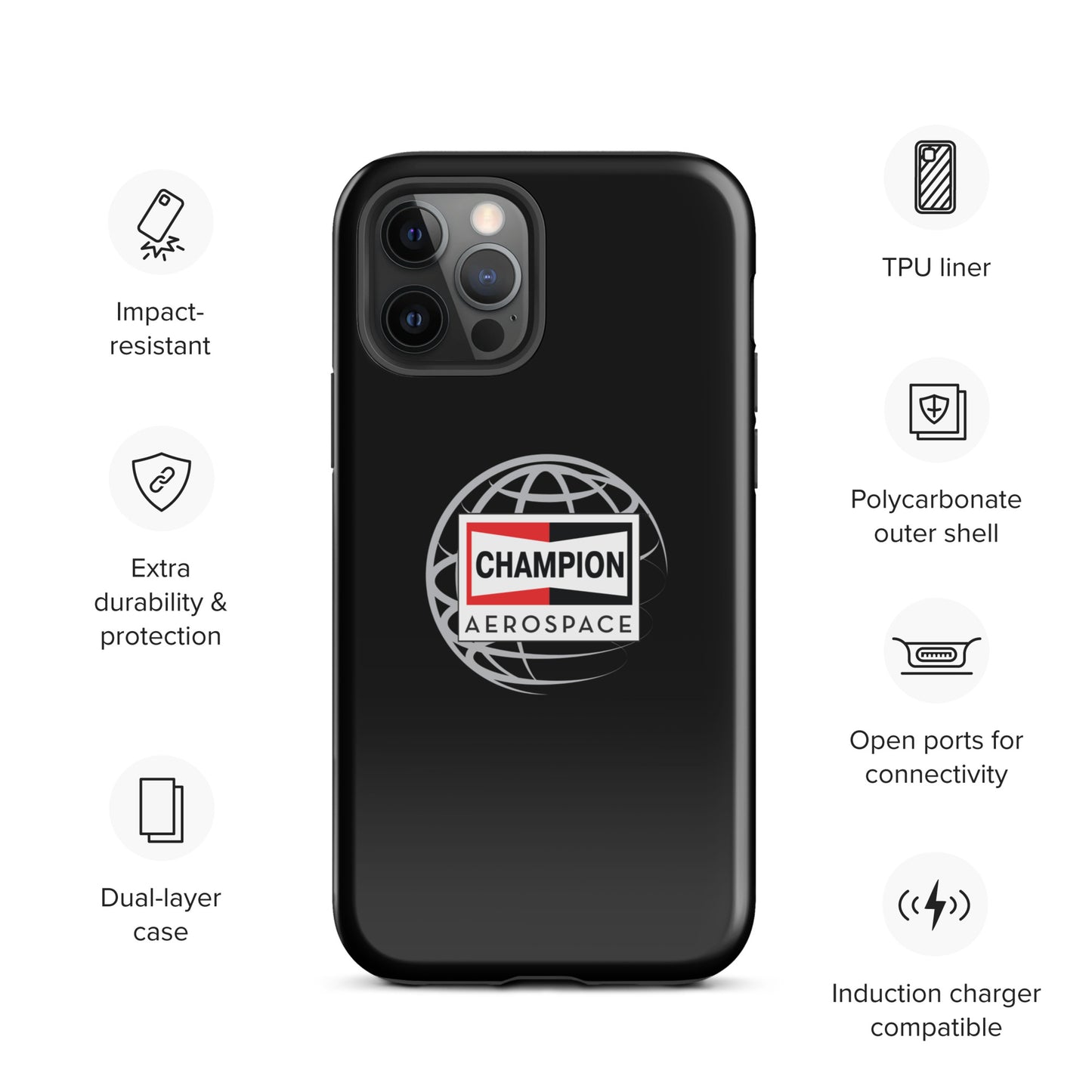 Champion Aerospace Vertical Logo Tough Case for iPhone®