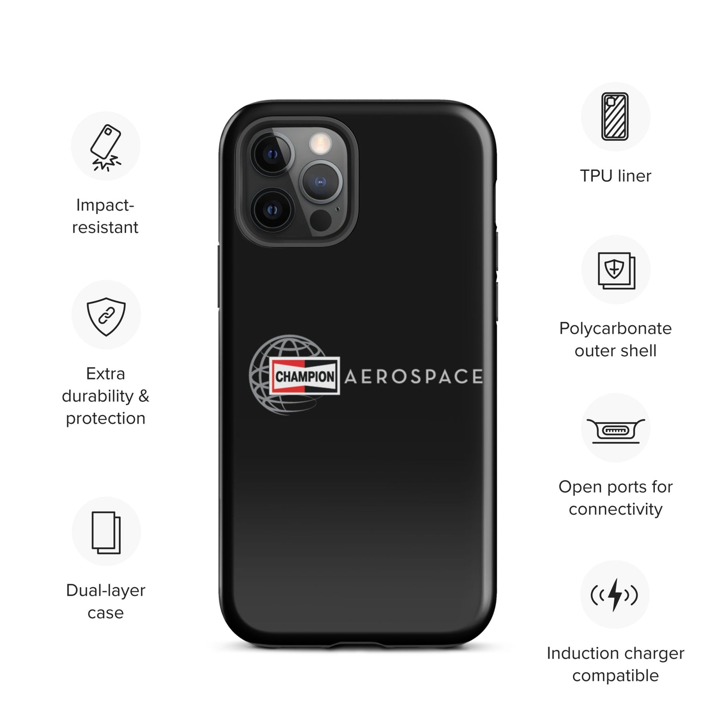 Champion Aerospace Vertical Logo Tough Case for iPhone®