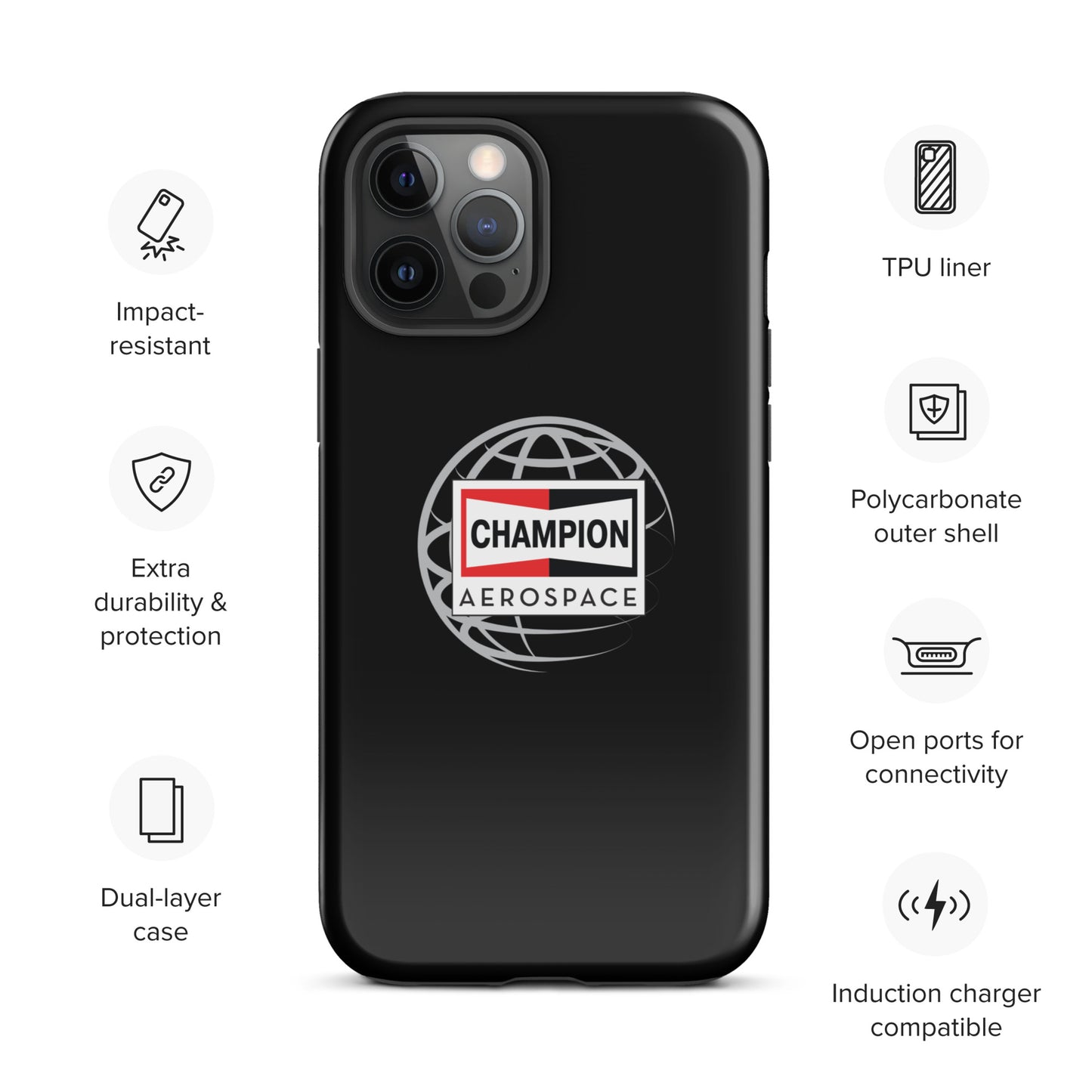 Champion Aerospace Vertical Logo Tough Case for iPhone®