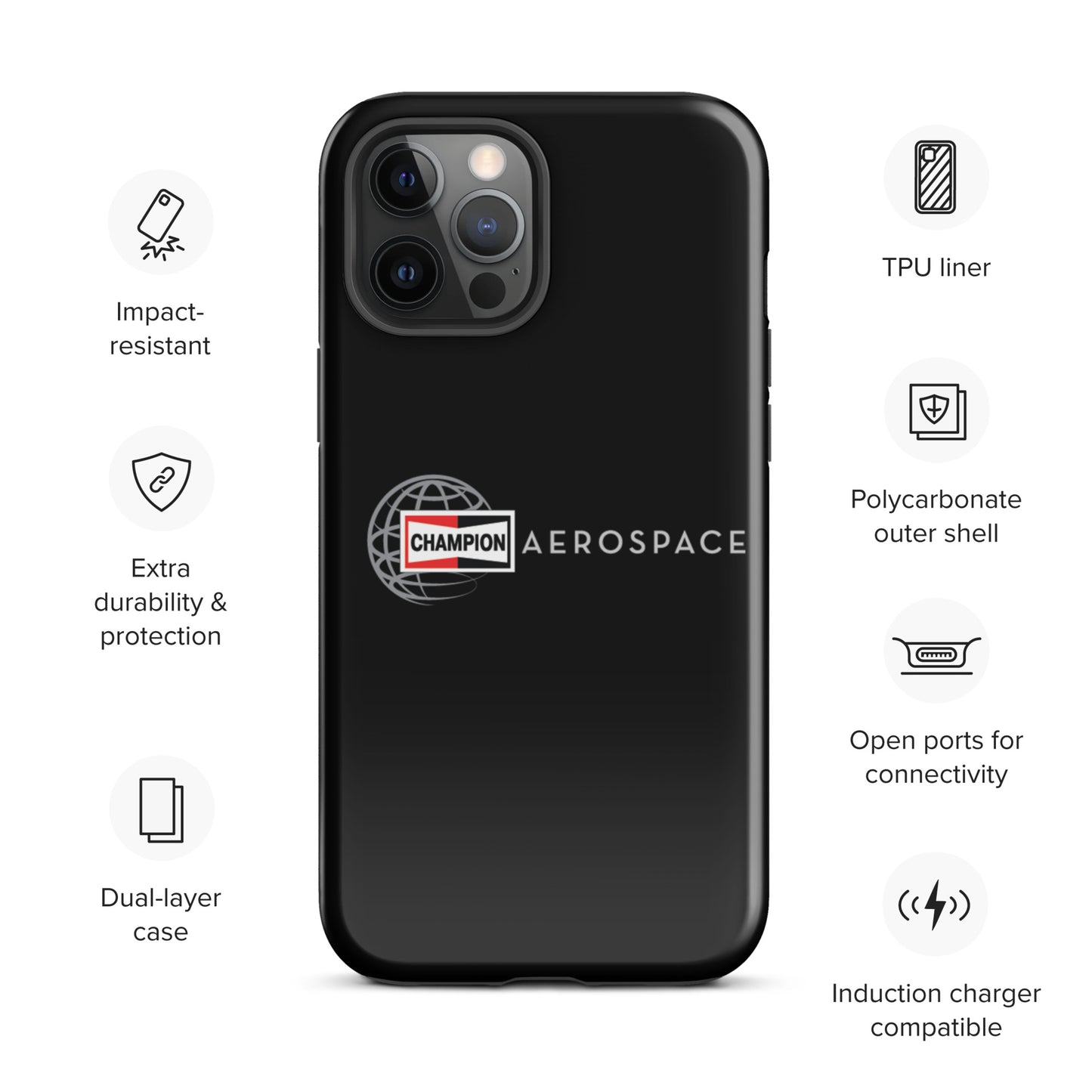 Champion Aerospace Vertical Logo Tough Case for iPhone®