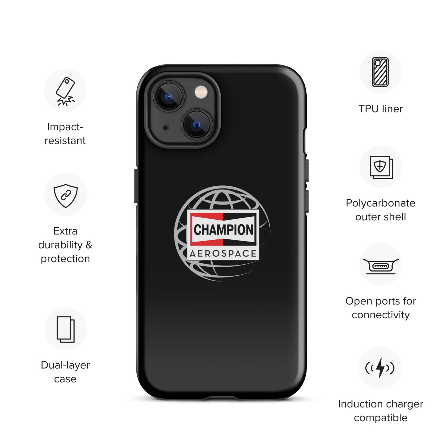 Champion Aerospace Vertical Logo Tough Case for iPhone®