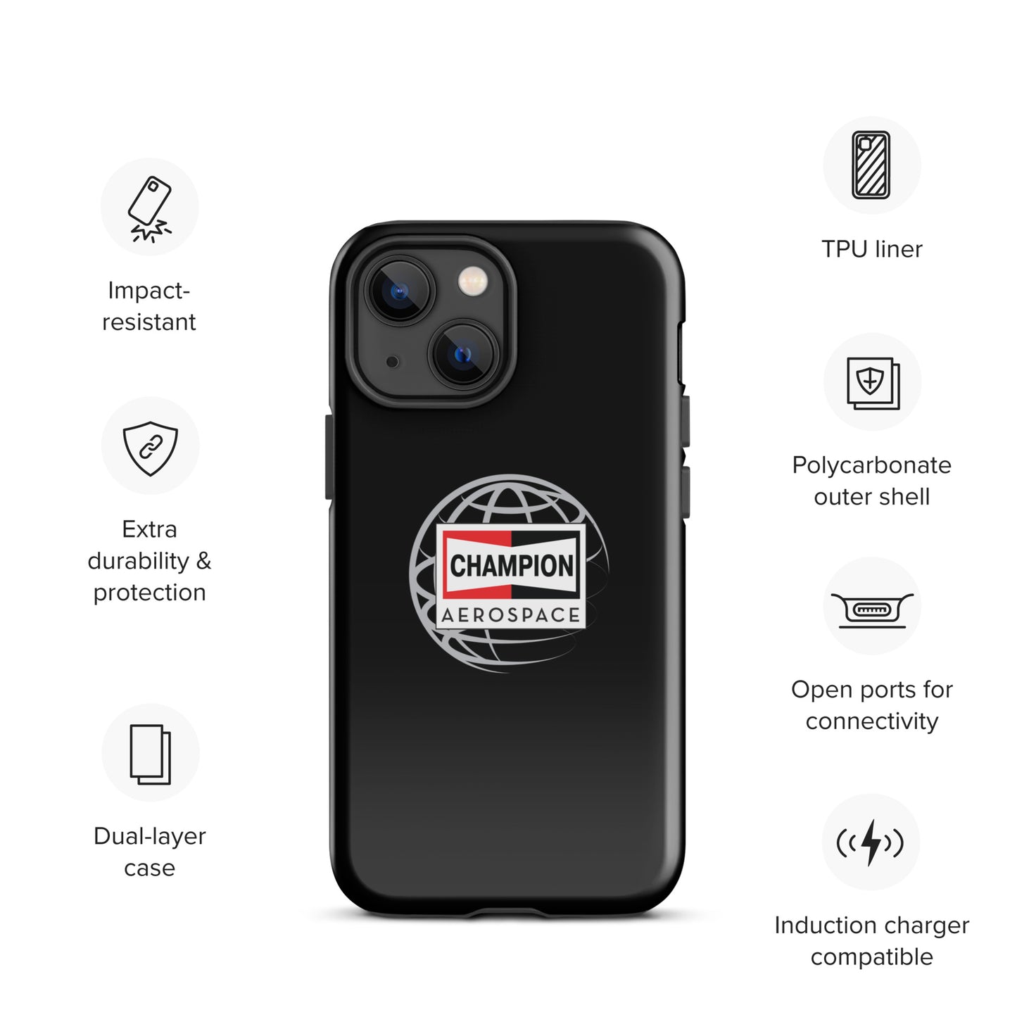 Champion Aerospace Vertical Logo Tough Case for iPhone®