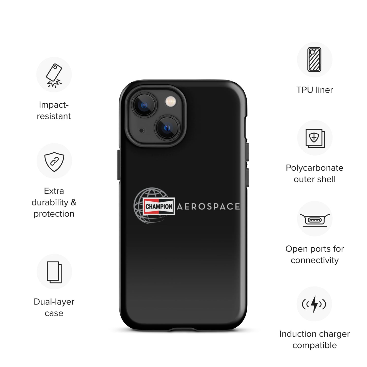 Champion Aerospace Vertical Logo Tough Case for iPhone®