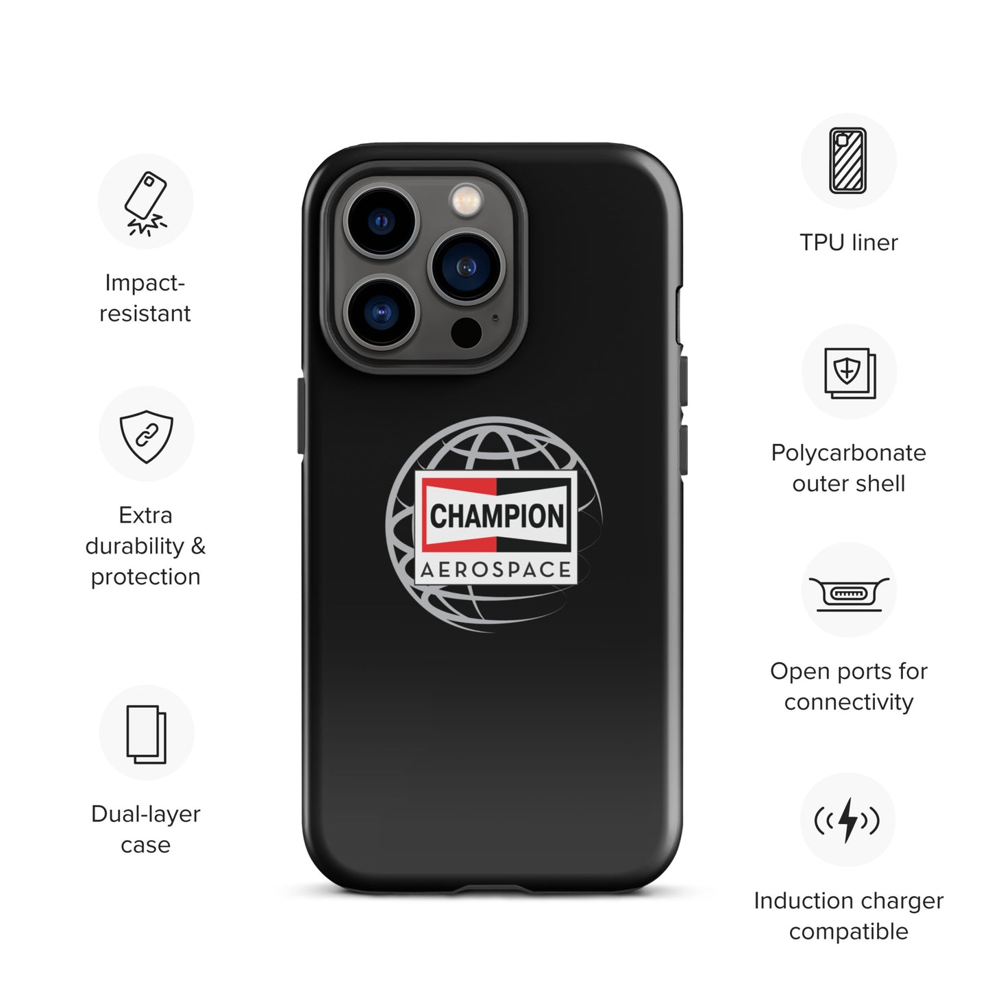 Champion Aerospace Vertical Logo Tough Case for iPhone®