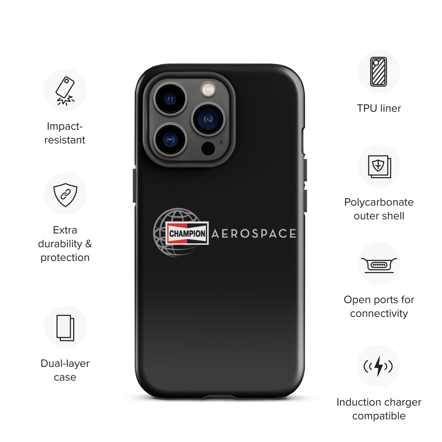 Champion Aerospace Vertical Logo Tough Case for iPhone®