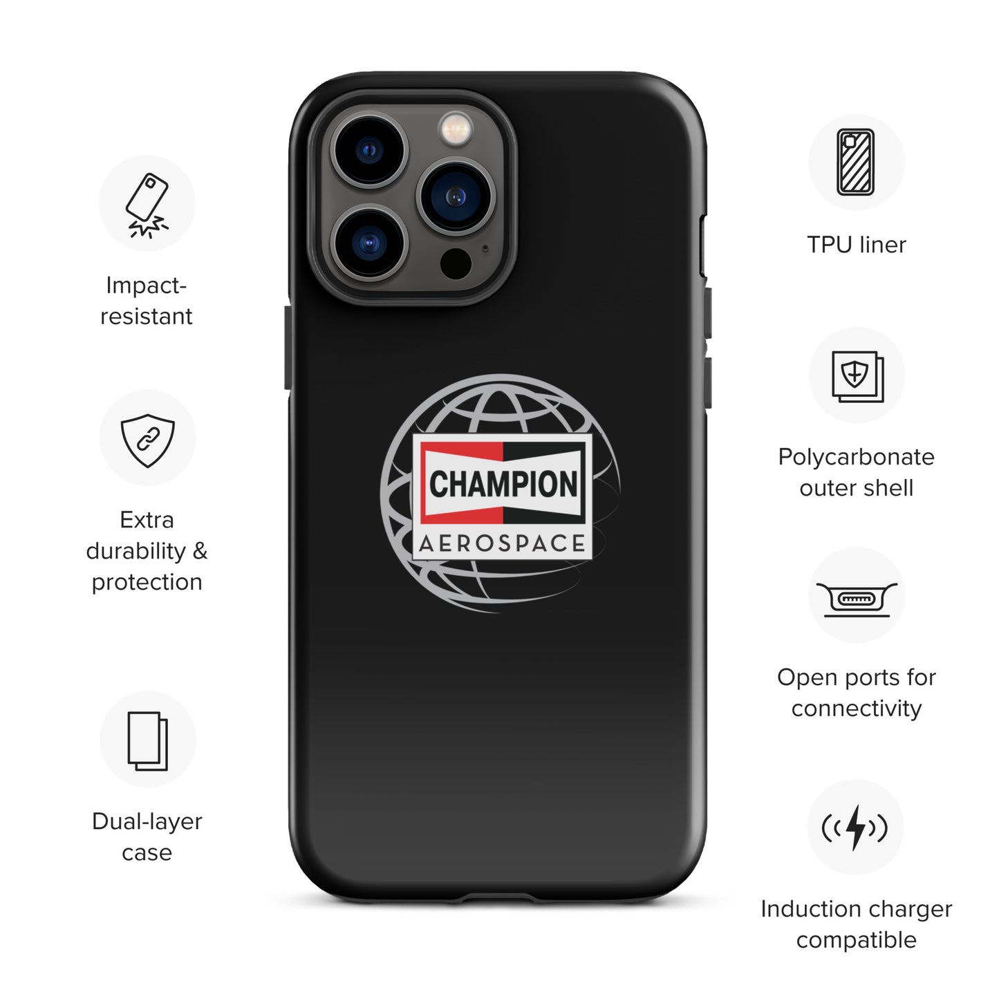 Champion Aerospace Vertical Logo Tough Case for iPhone®