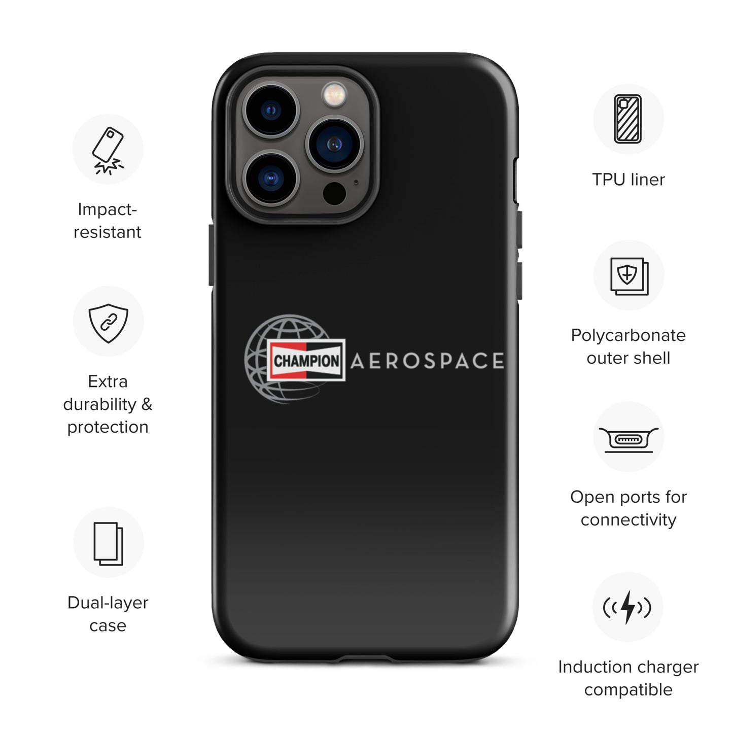 Champion Aerospace Vertical Logo Tough Case for iPhone®