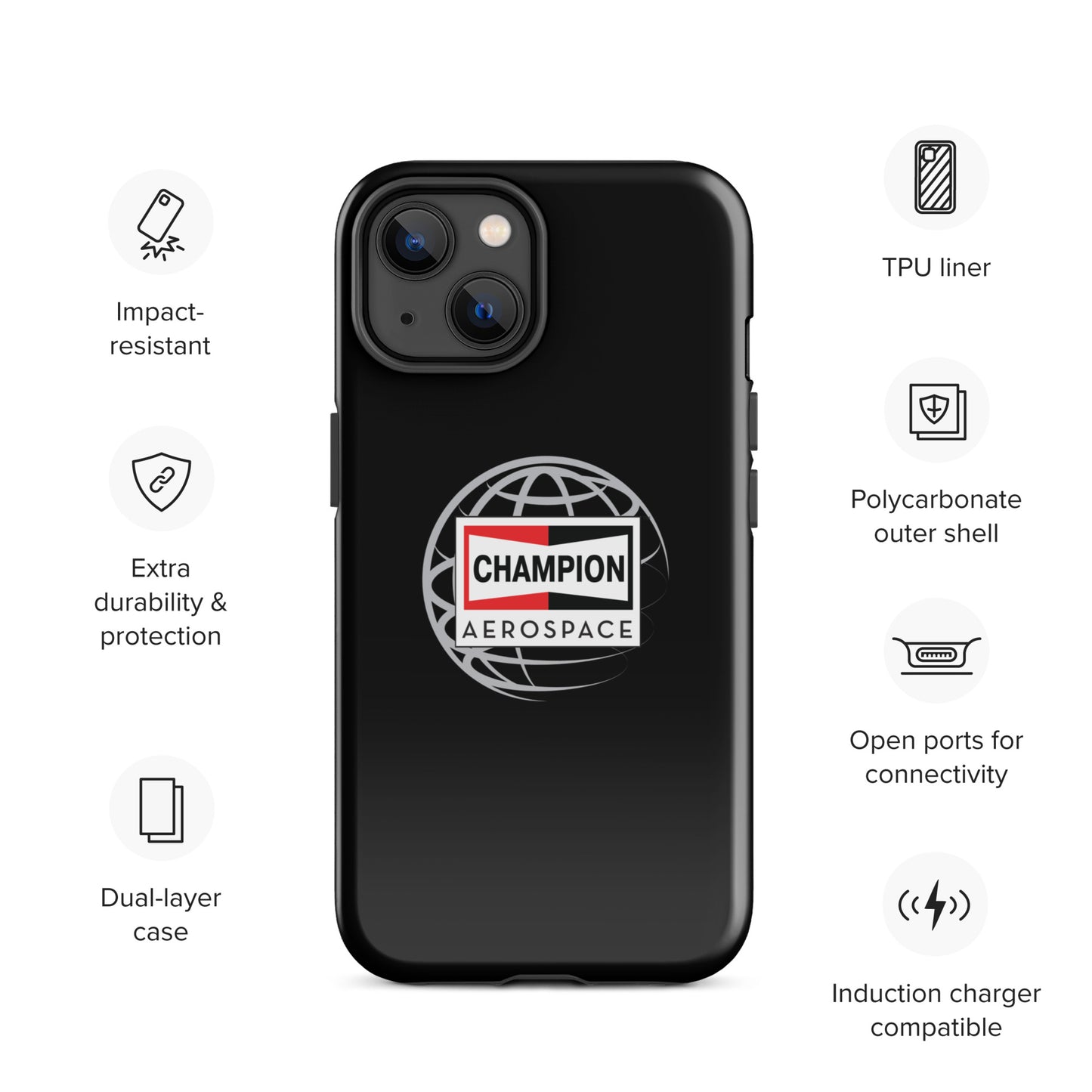 Champion Aerospace Vertical Logo Tough Case for iPhone®