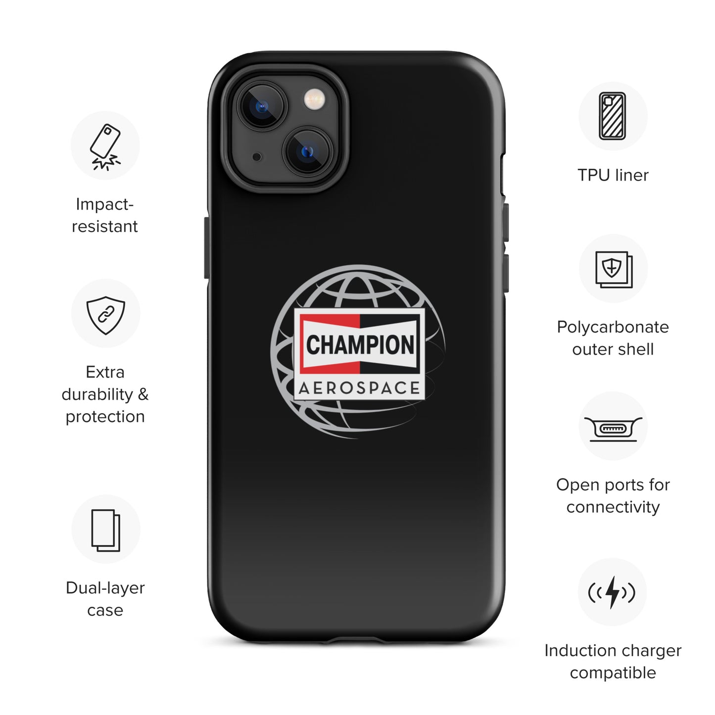 Champion Aerospace Vertical Logo Tough Case for iPhone®