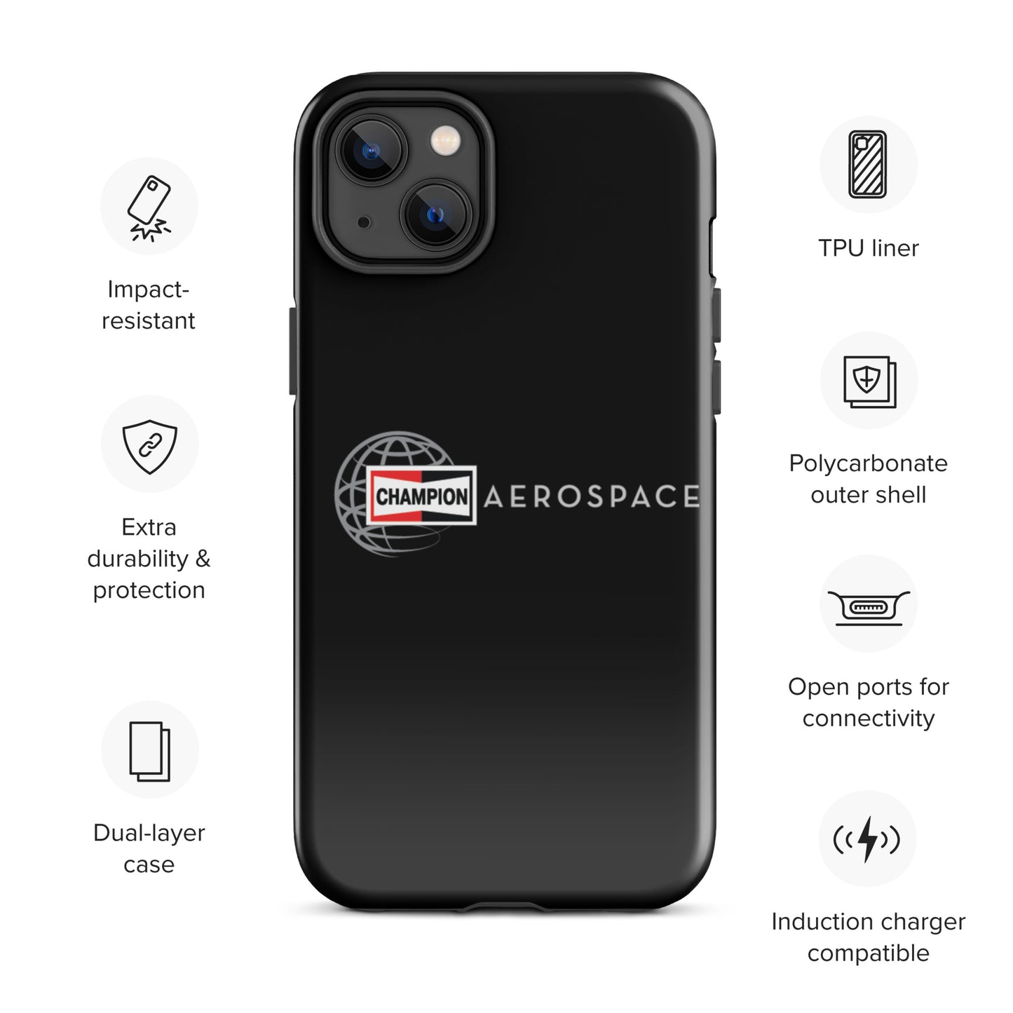 Champion Aerospace Vertical Logo Tough Case for iPhone®