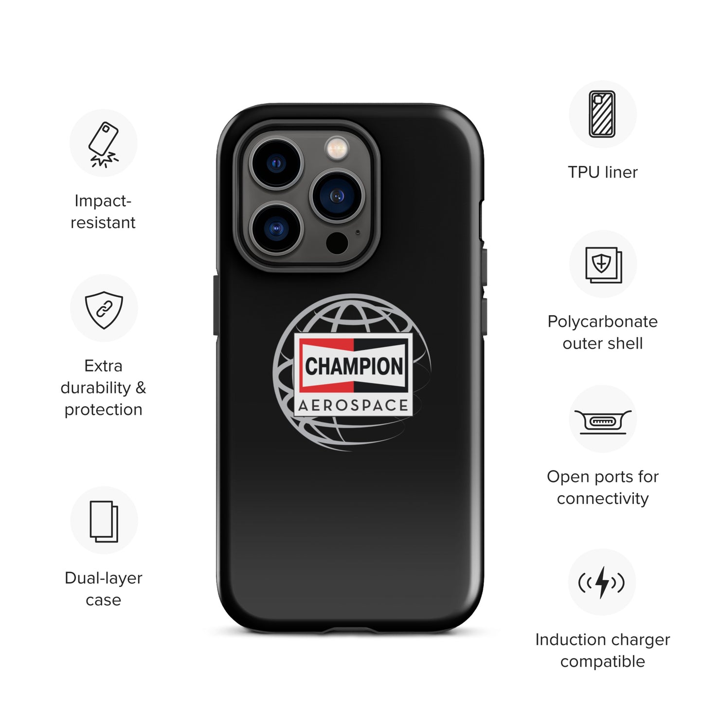 Champion Aerospace Vertical Logo Tough Case for iPhone®