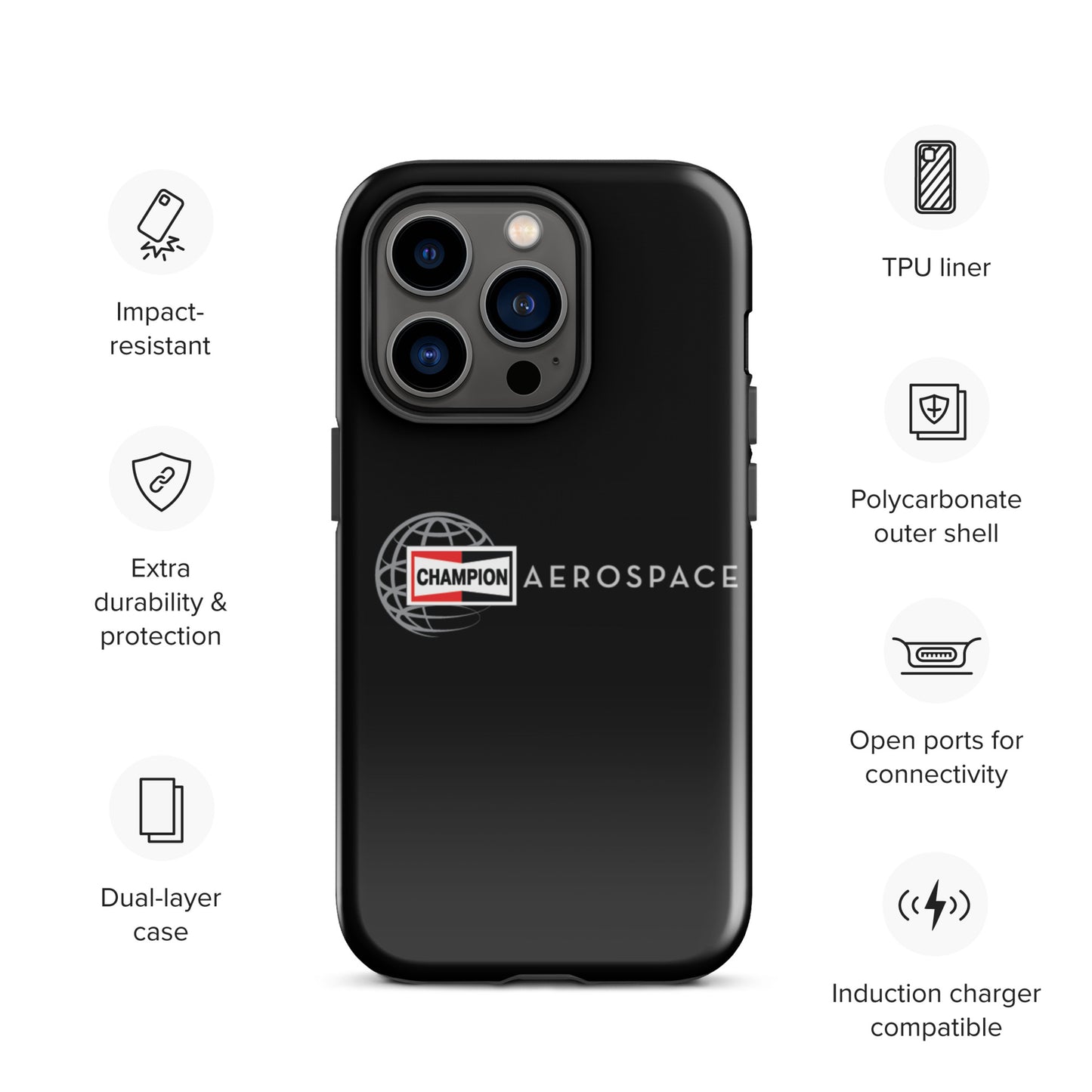 Champion Aerospace Vertical Logo Tough Case for iPhone®