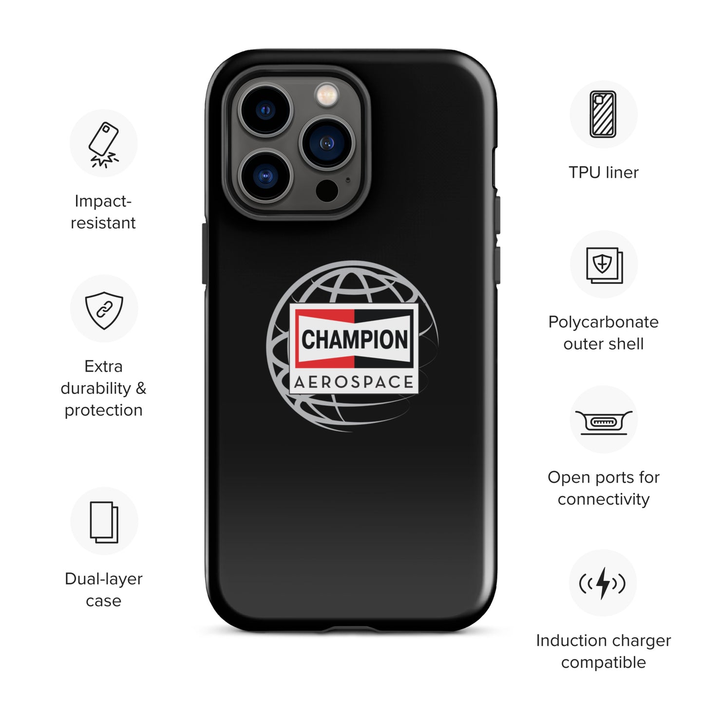 Champion Aerospace Vertical Logo Tough Case for iPhone®