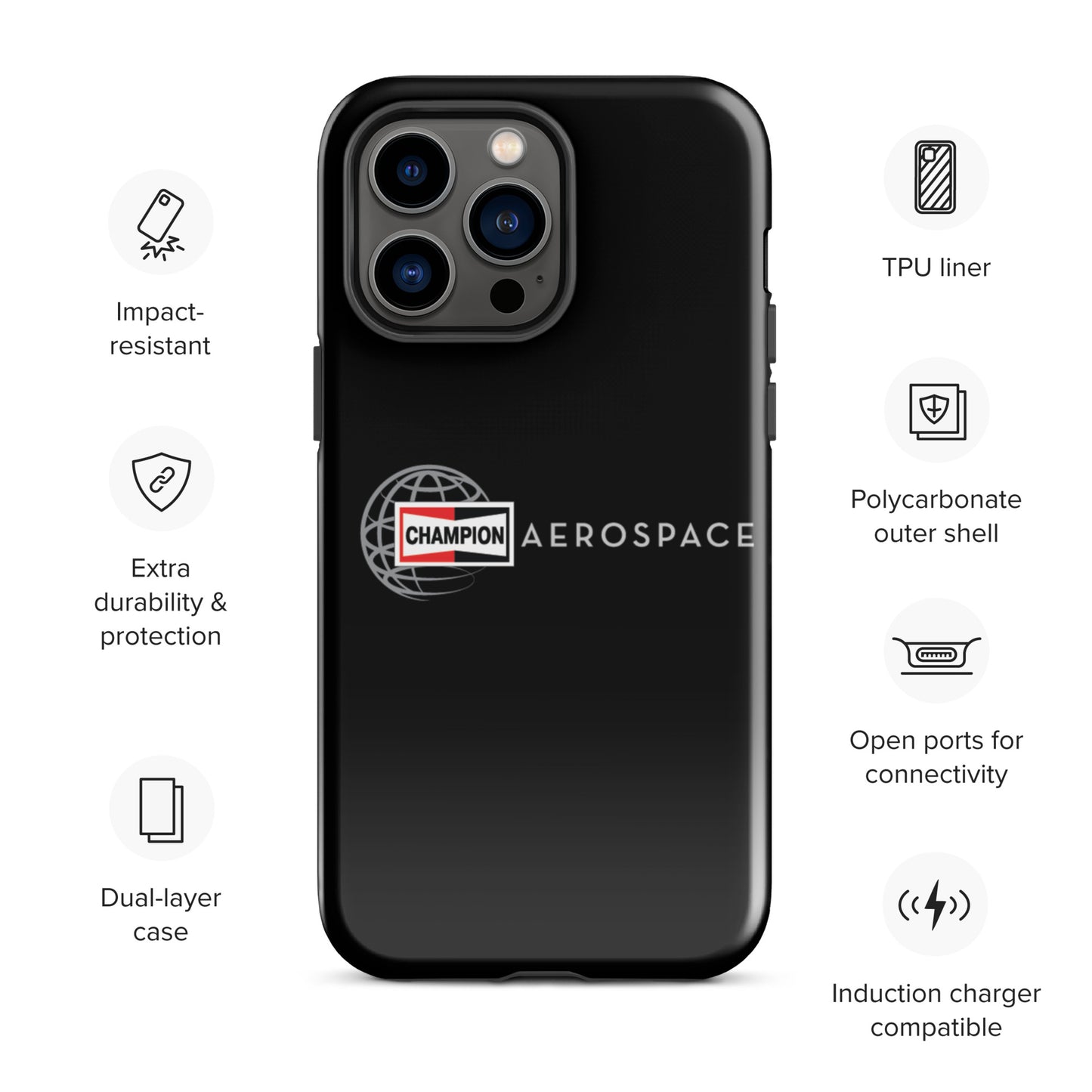 Champion Aerospace Vertical Logo Tough Case for iPhone®