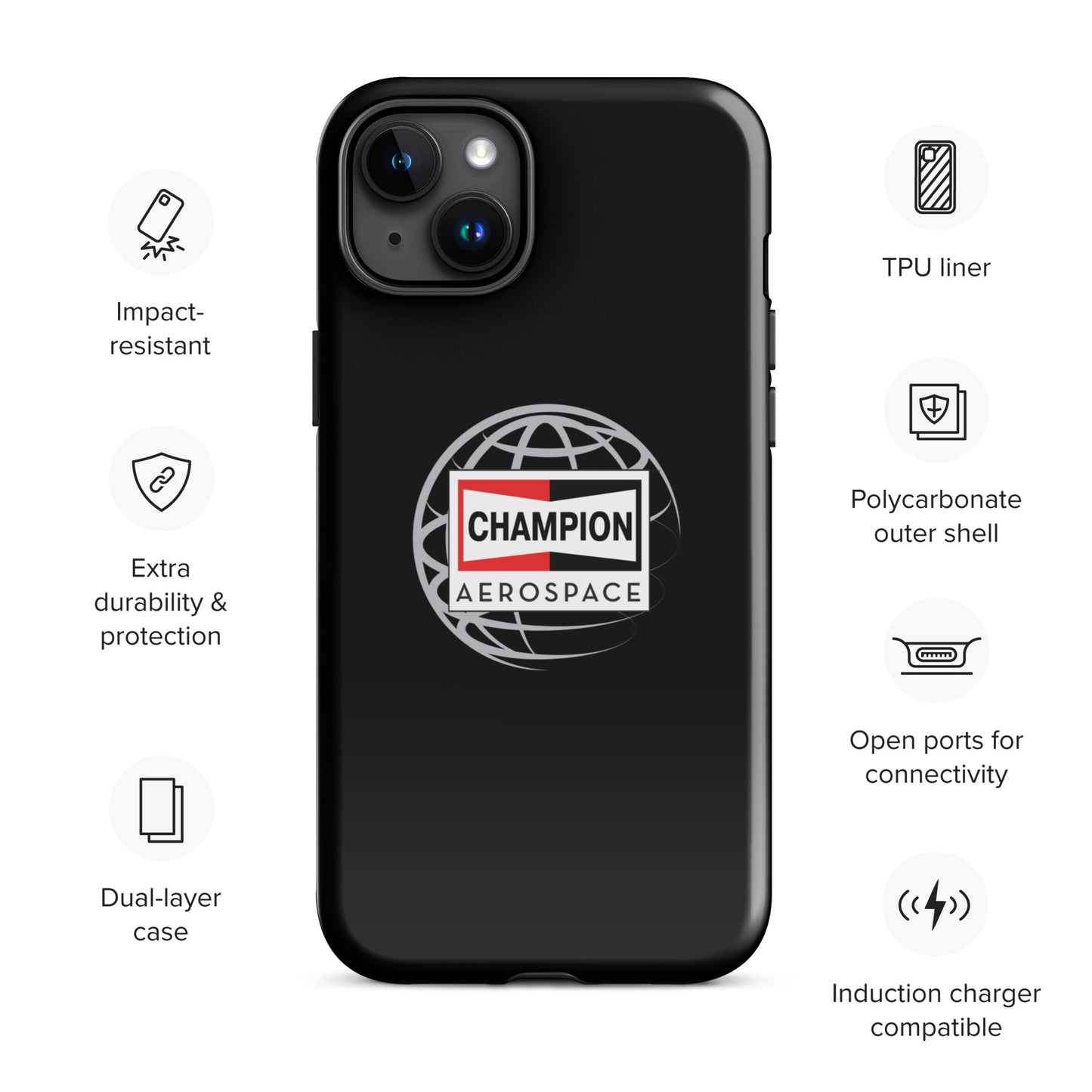 Champion Aerospace Vertical Logo Tough Case for iPhone®