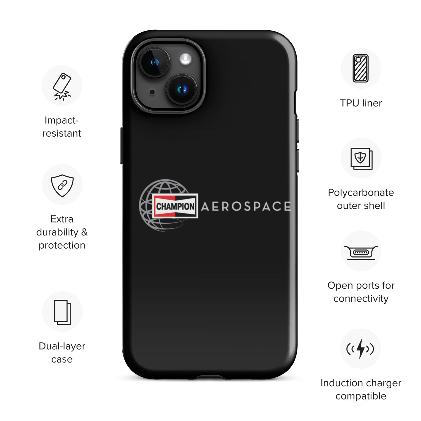 Champion Aerospace Vertical Logo Tough Case for iPhone®