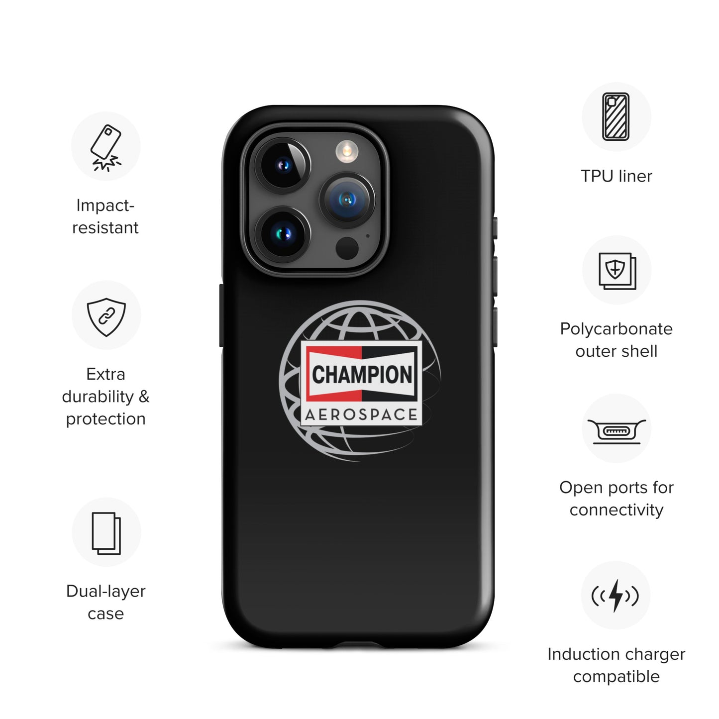 Champion Aerospace Vertical Logo Tough Case for iPhone®