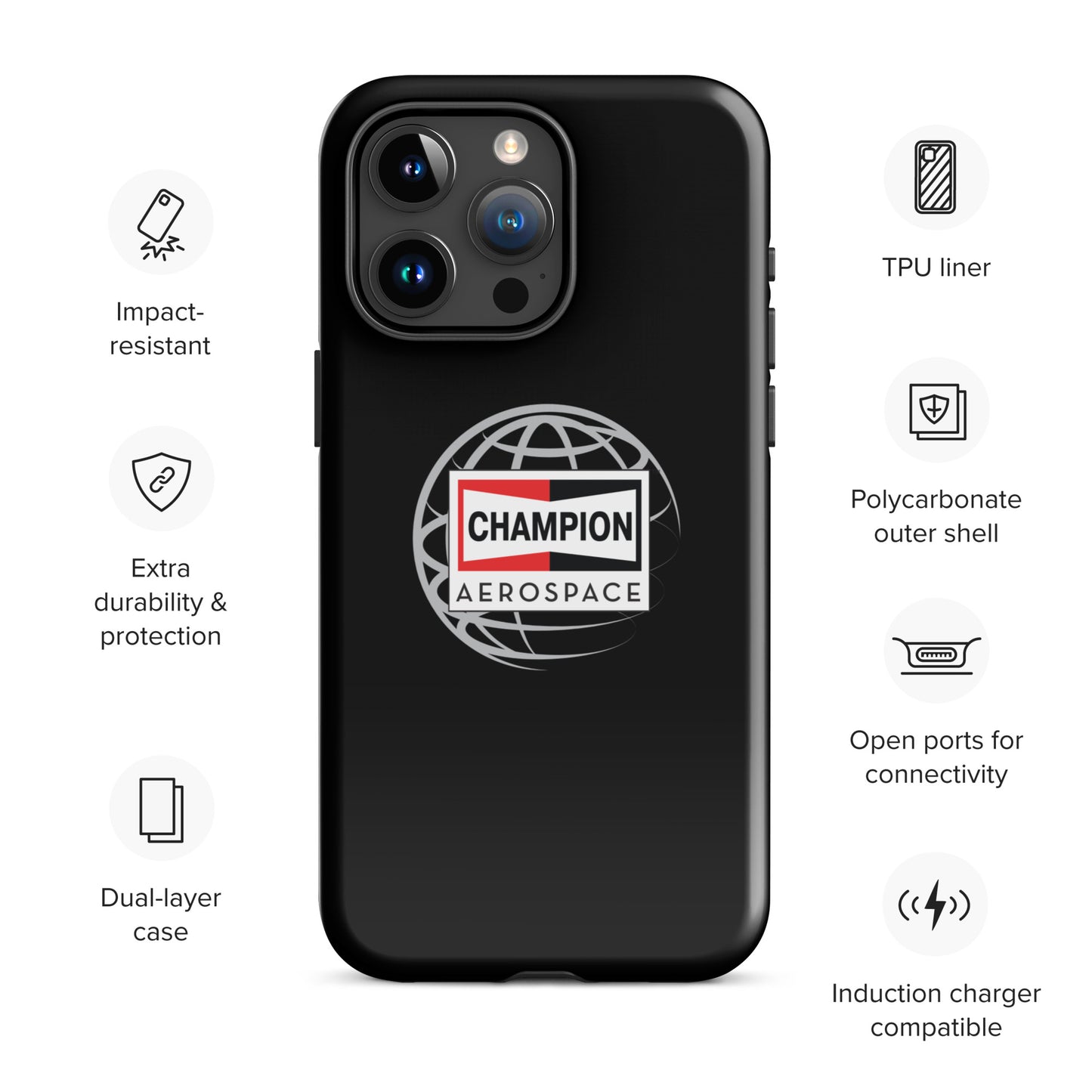 Champion Aerospace Vertical Logo Tough Case for iPhone®