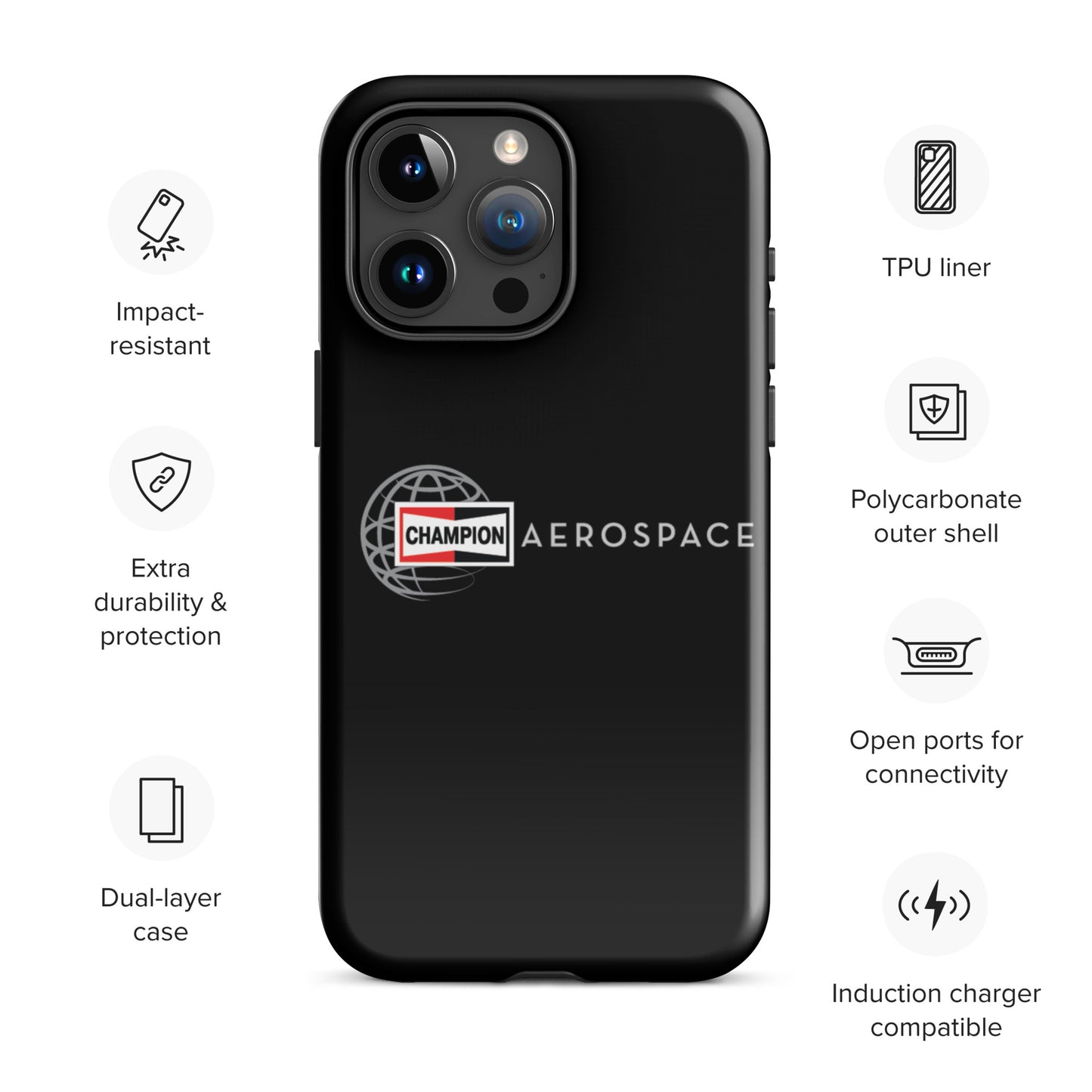 Champion Aerospace Vertical Logo Tough Case for iPhone®